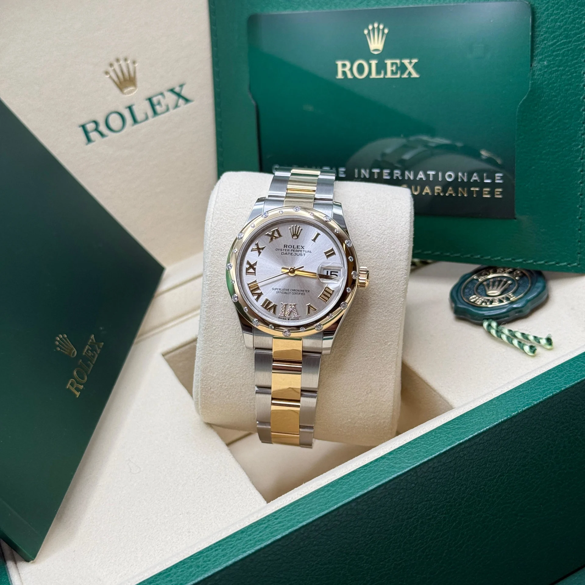 RLX Datejust m278343-0003/0004 Silver Dial Yellow Rolesor Oyster Watch