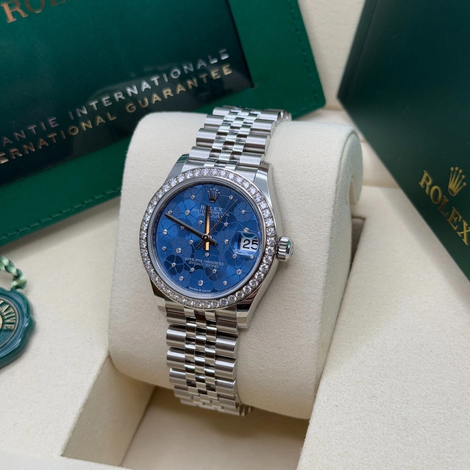RLX Datejust m278384RBR-0039/0040 Azzurro Blue 31mm Dial Oyster Watch