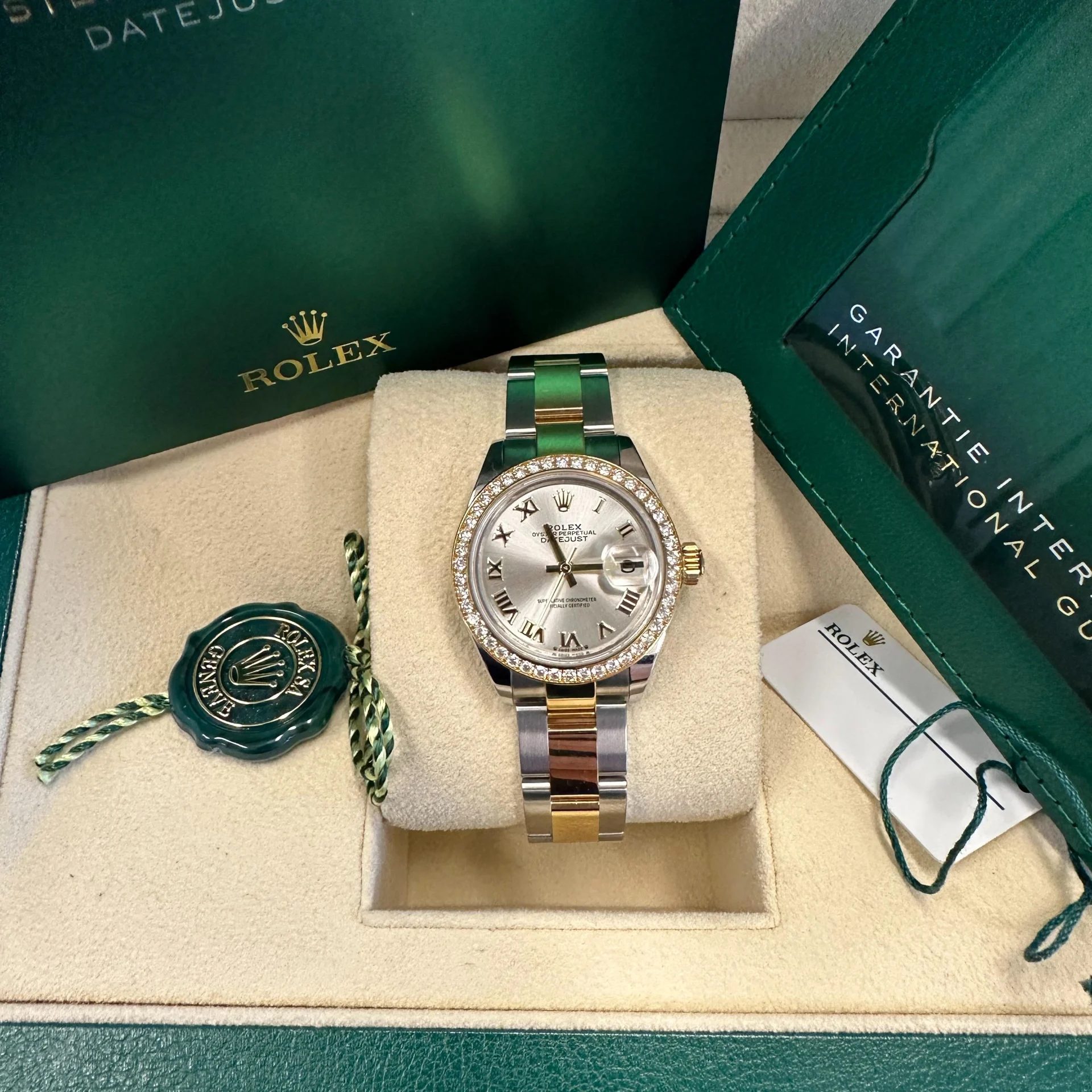 RLX Datejust m278383RBR-0003/0004 31mm Silver Dial Oyster Bracelet