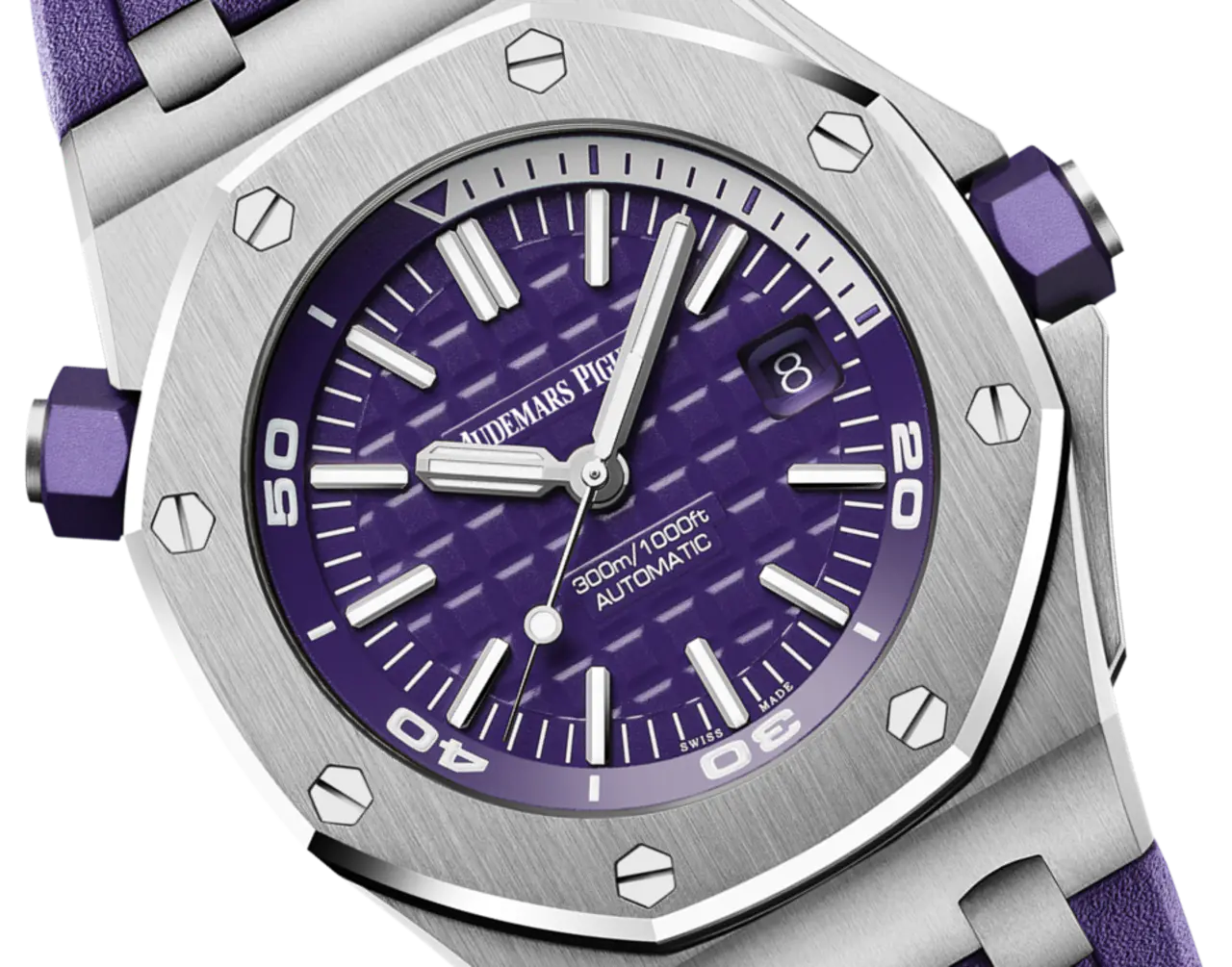 A&P OFFSHORE DIVER Purple Dial 42mm