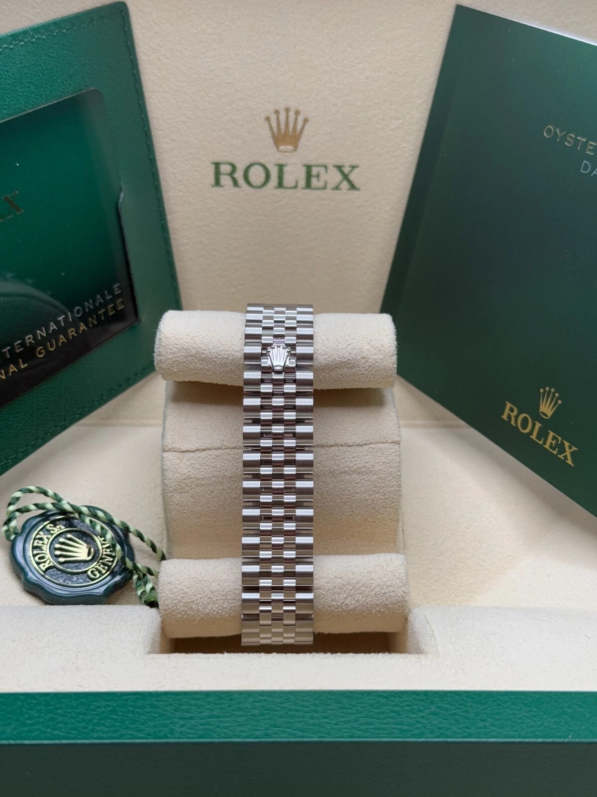 RLX Datejust m278344-0035/0036 Bright Blue Dial 31mm Domed Diamond Oyster Watch