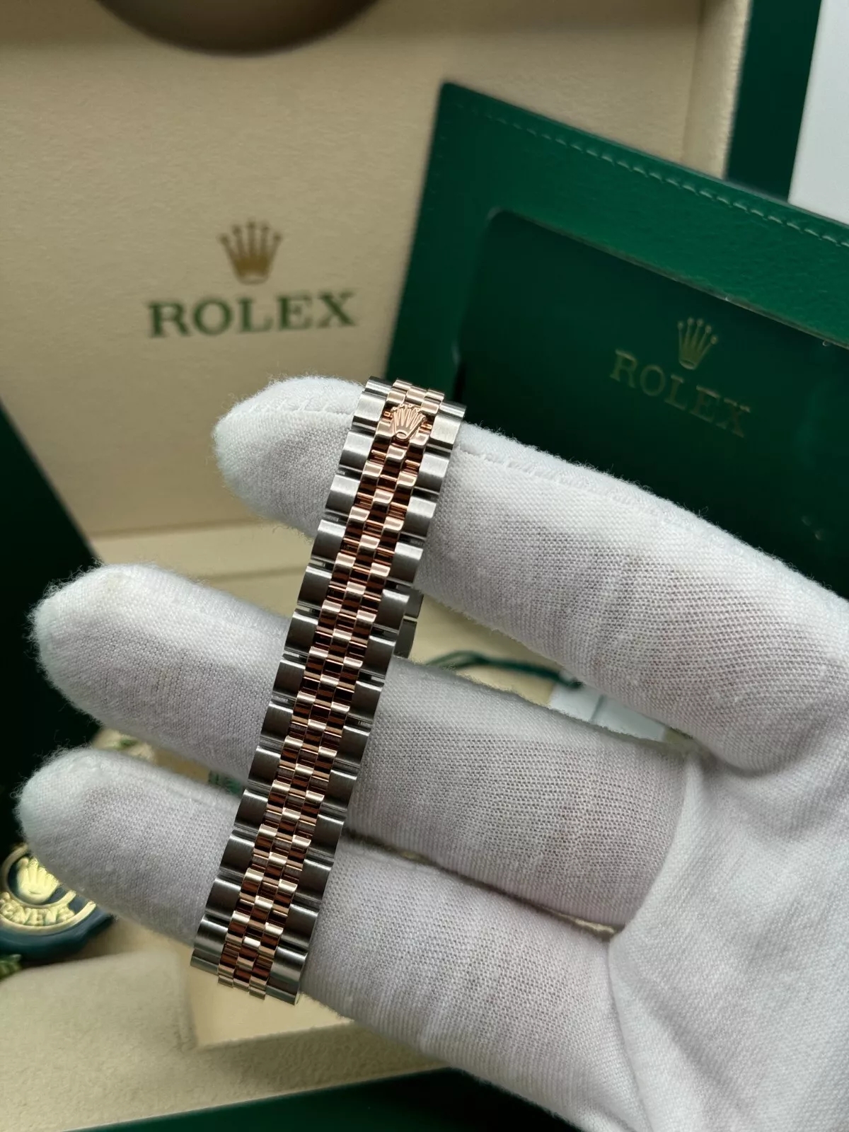 RLX Lady-Datejust 28mm 279171 Green Diamond Oyster Stainless Steel and Rose Gold