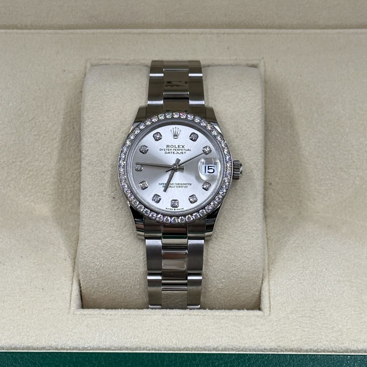RLX Datejust m278384RBR-0033/0034 Silver 31mm Dial Oyster Watch