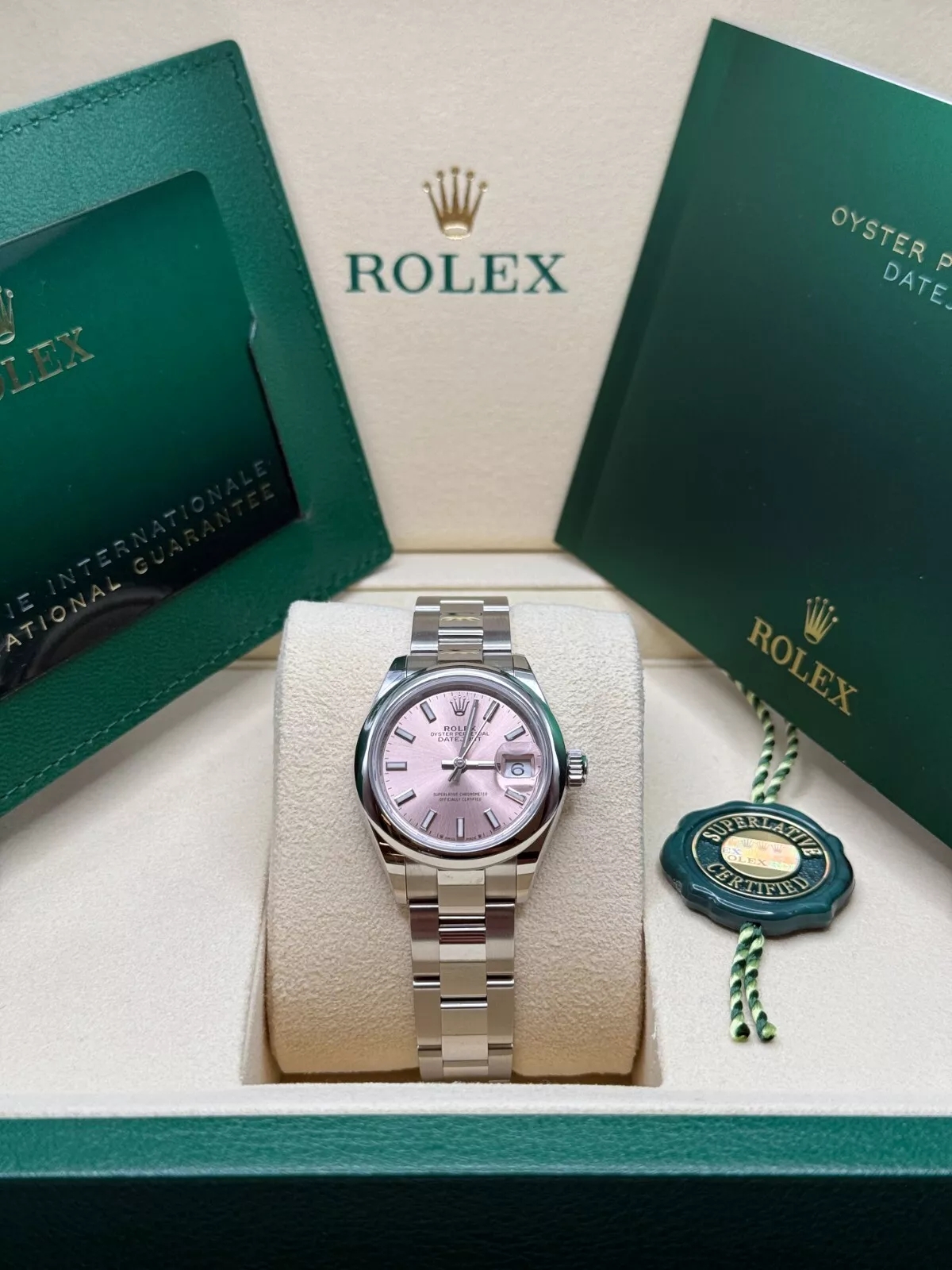 RLX Lady-Datejust 28mm  279160 Oyster Perpetual Pink Dial Oyster Bracelet