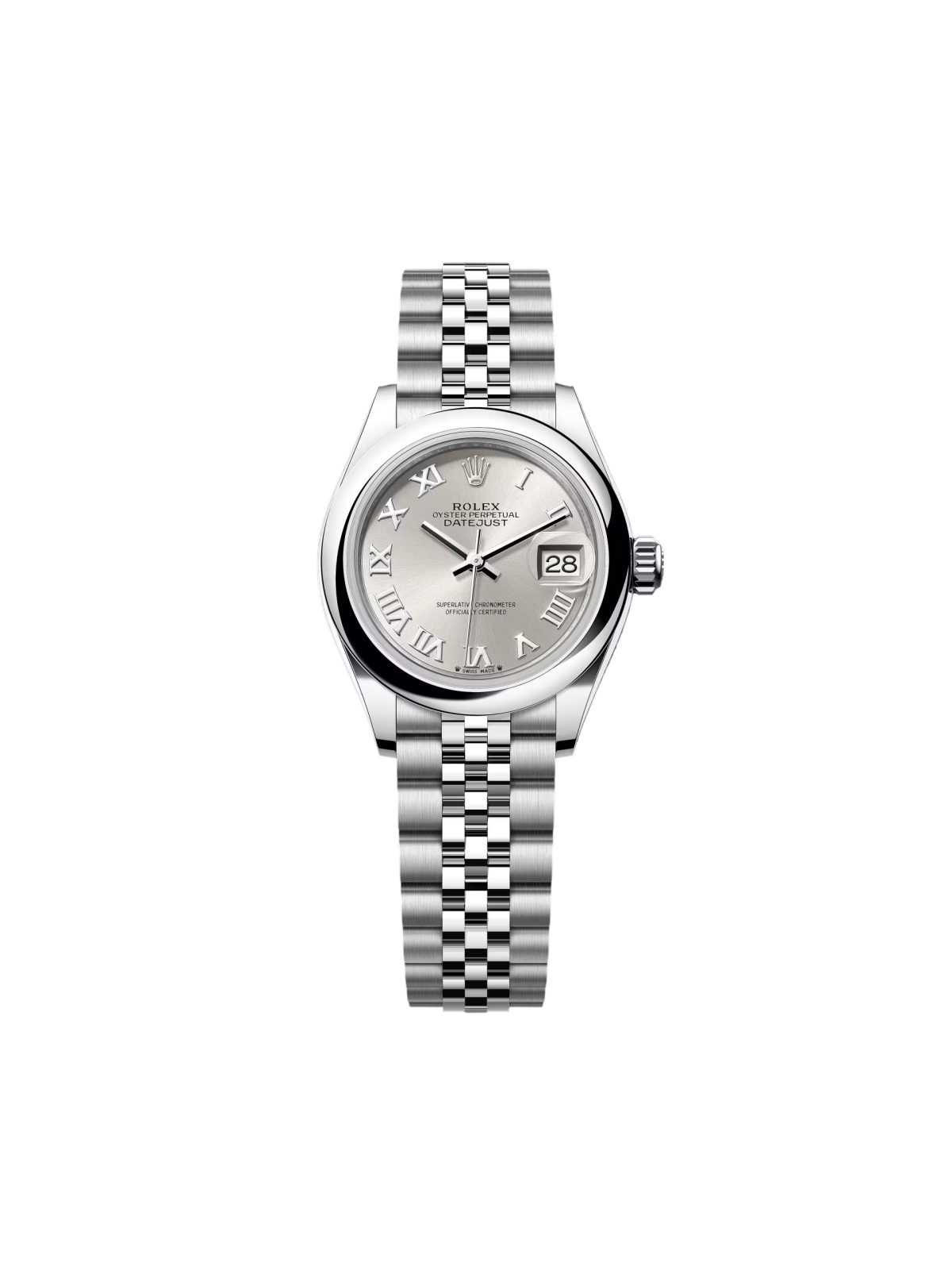 RLX Lady-Datejust 28mm  m279160 Oyster Perpetual Silver Dial Oyster Bracelet