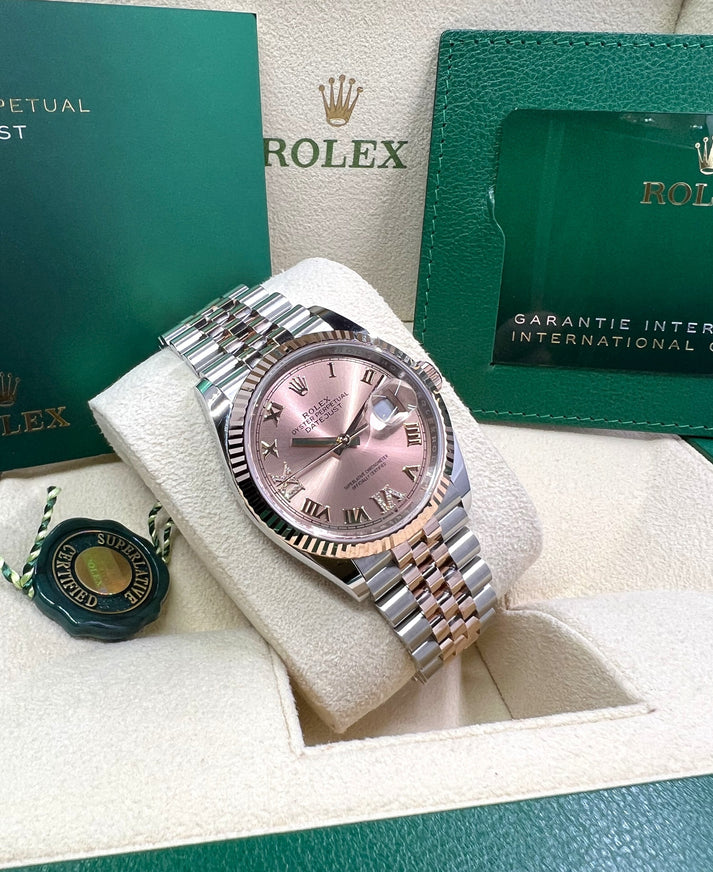 RLX  Datejust 36mm 126231 Rose Dial Oyster Bracelet