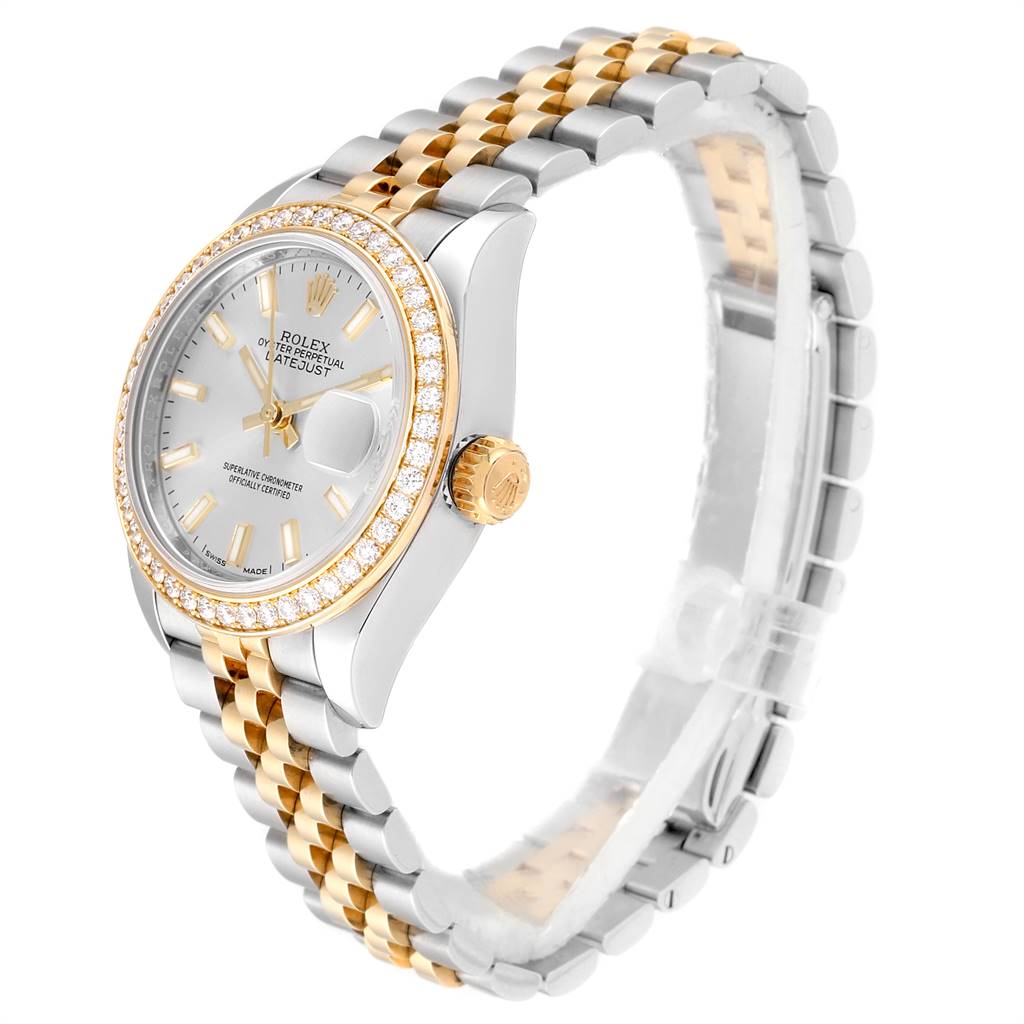 RLX Lady-Datejust 28mm 279383RBR Silver Dial Yellow Rolesor Oyster Bracelet
