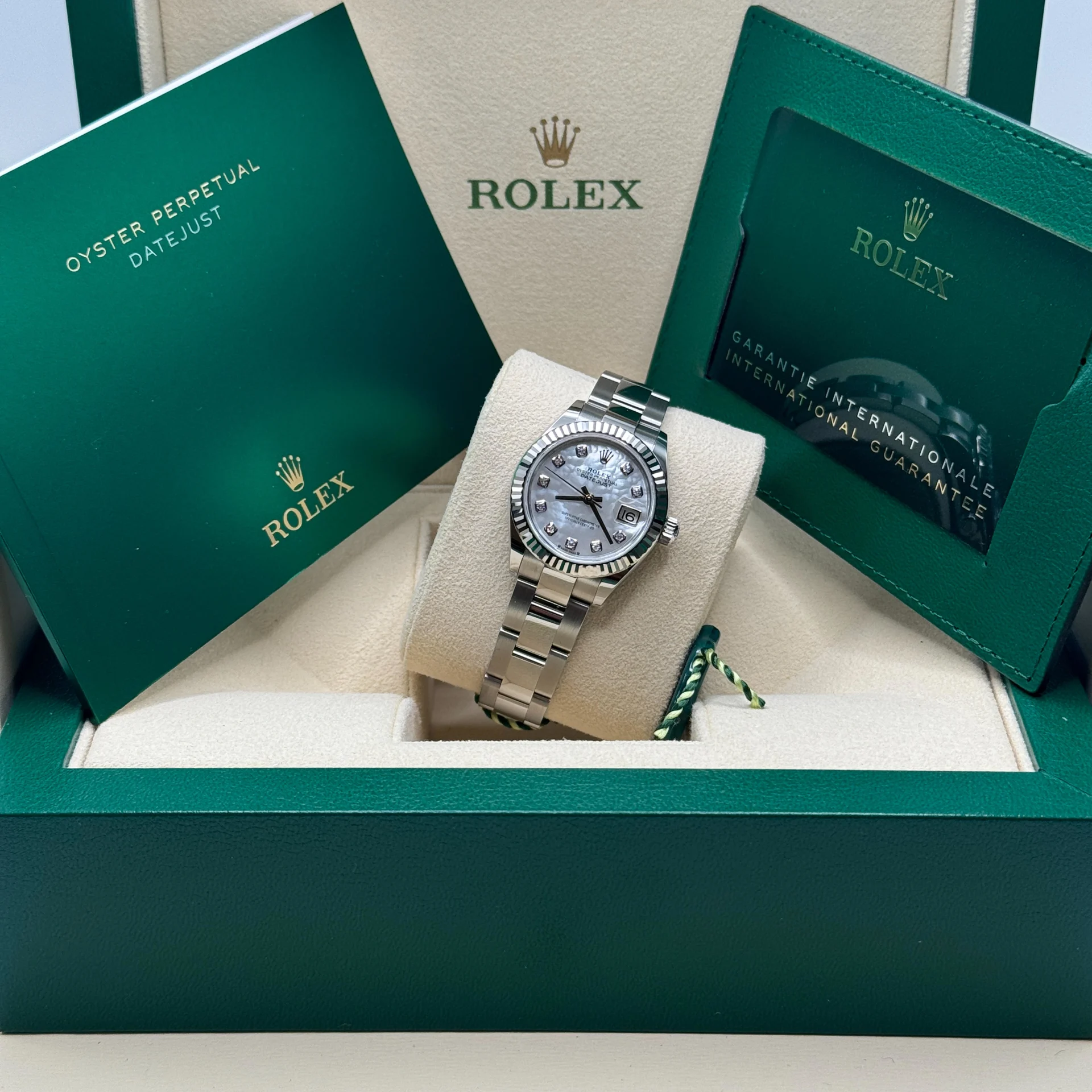 RLX Lady-Datejust 28mm 279174 Mother Of Pearl Diamond Dial Oyster Bracelet