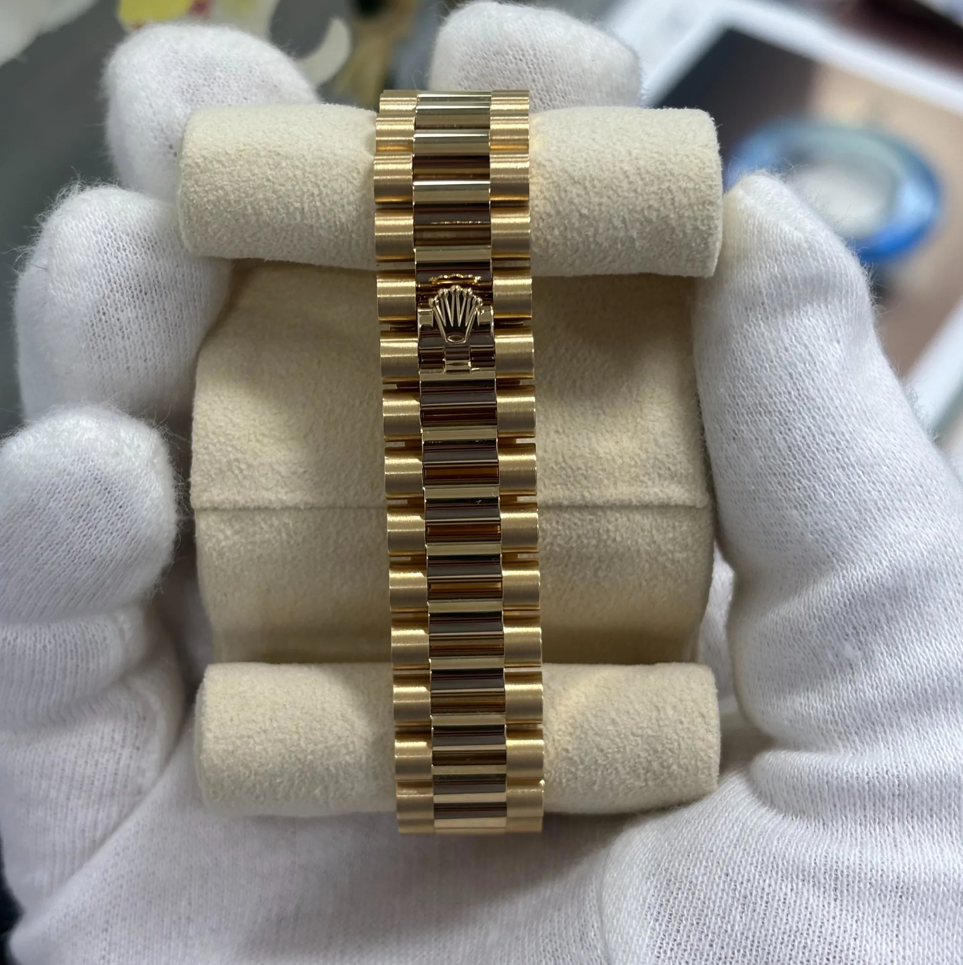 RLX Datejust m278278-0011 Olive Green 31mm Dial President Bracelet Watch