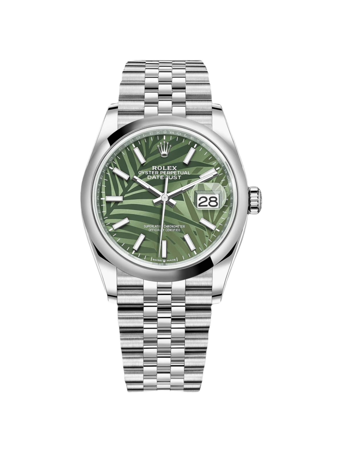 RLX  Datejust 36mm 126200 Green Dial Watch