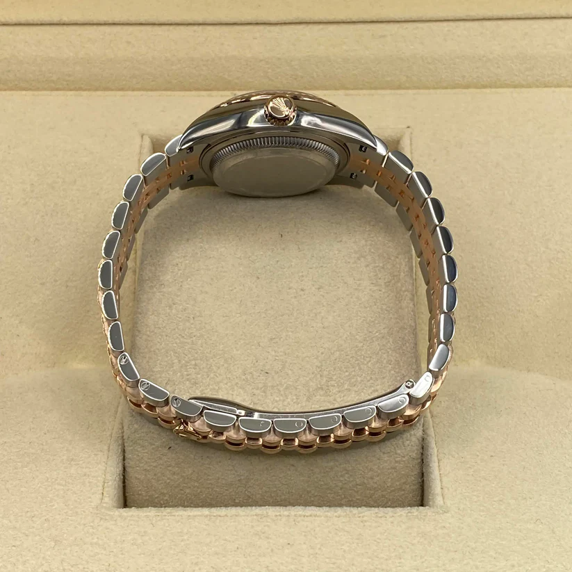 RLX Lady-Datejust 28mm 279171 Chocolate Diamond Set Oyster Stainless Steel and Rose Gold