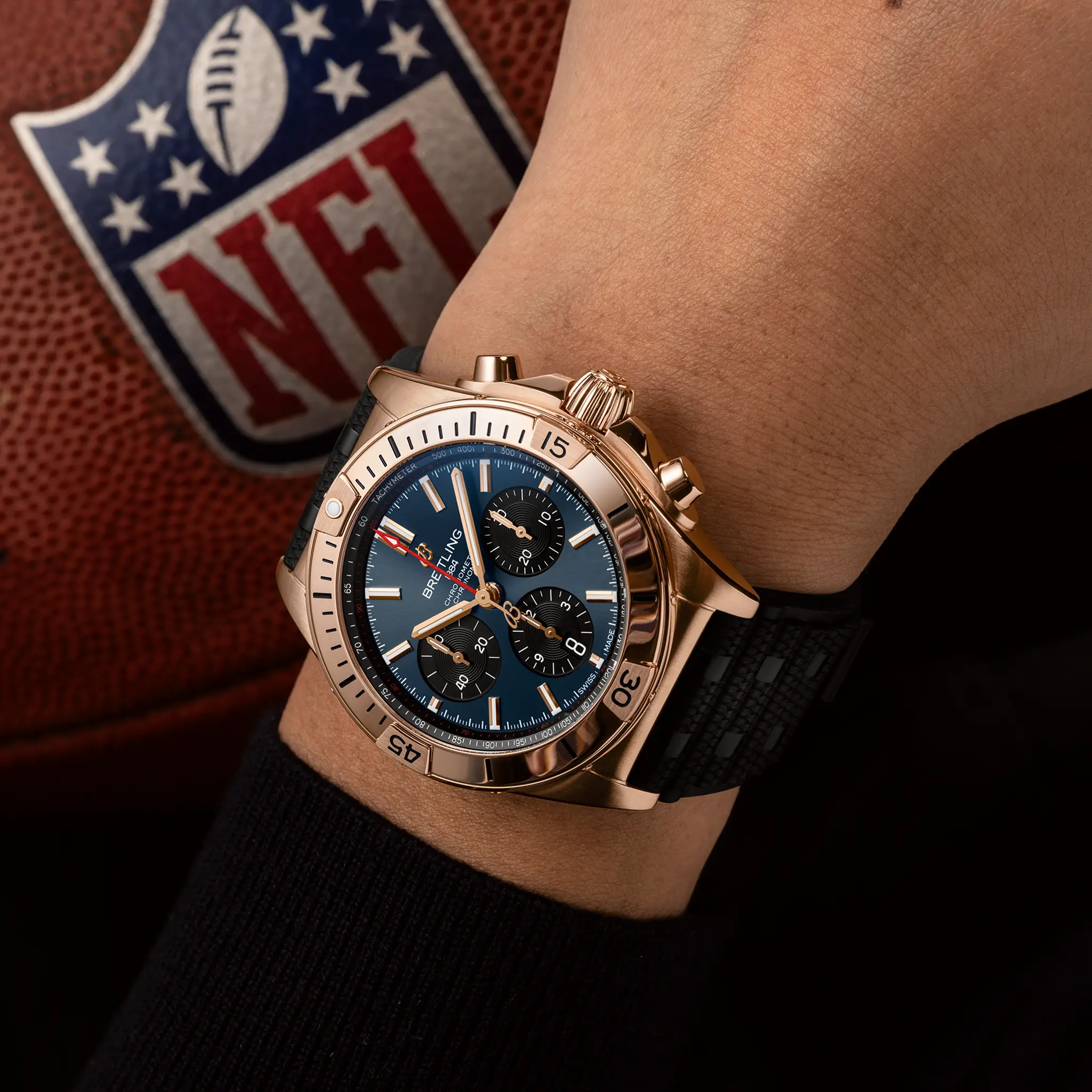 Breitling Chronomat B01 42 Super Bowl LVIII RB01343A1C1S1
