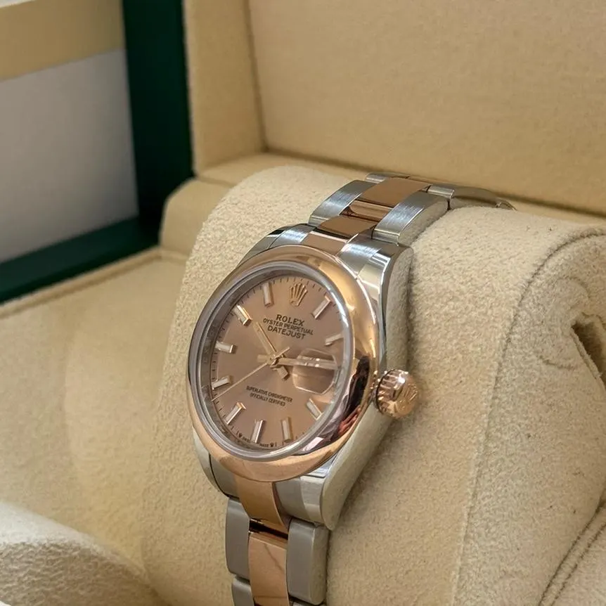 RLX Lady-Datejust 28mm  279161 Rose Stick Dial, Two Tone Stainless Steel & 18K Rose Gold Oyster Bracelet Women's Watch