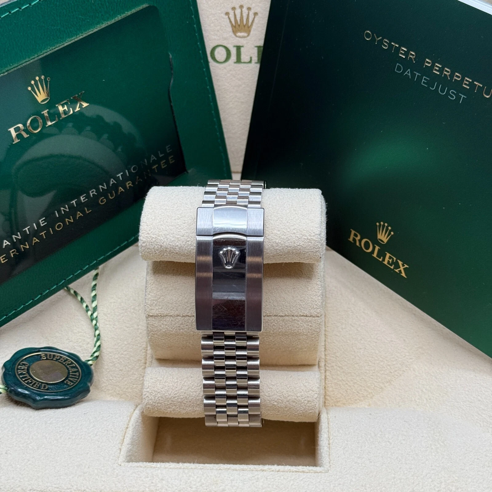 RLX  Datejust 41 Mother of Pearl Diamond Stainless Steel Fluted Oyster - 126334