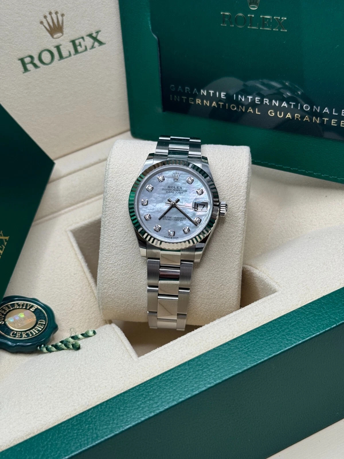 RLX Datejust m278274-0005/0006 31mm Mother-of-Pearl 31mm Dial Oyster Watch