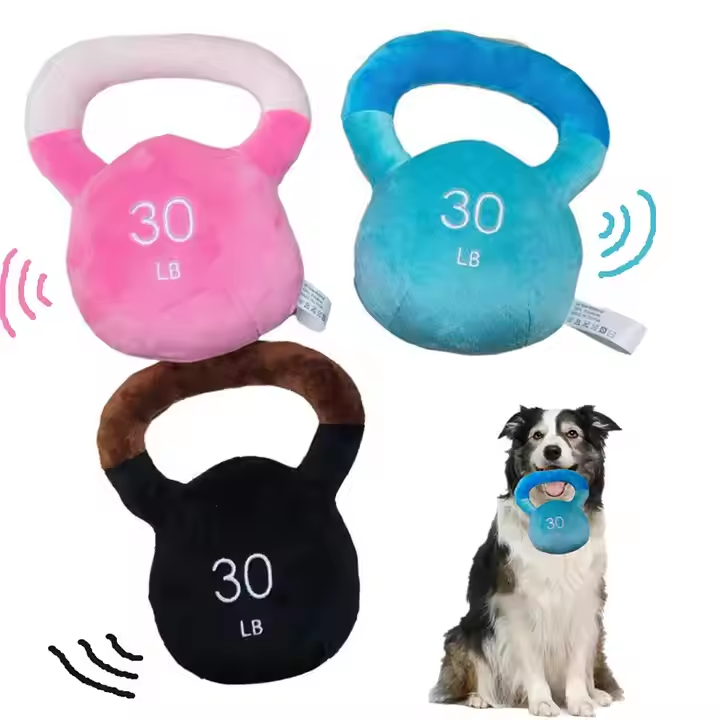 Dog Toy Cotton Sound Pet Toys With Weight Lifting Props Shape Accessories