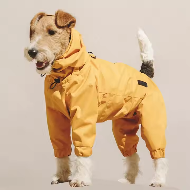 2025 Hot Selling Reflective Face Rain Coat Custom Print Waterproof Jacket Dog Raincoat for Dog