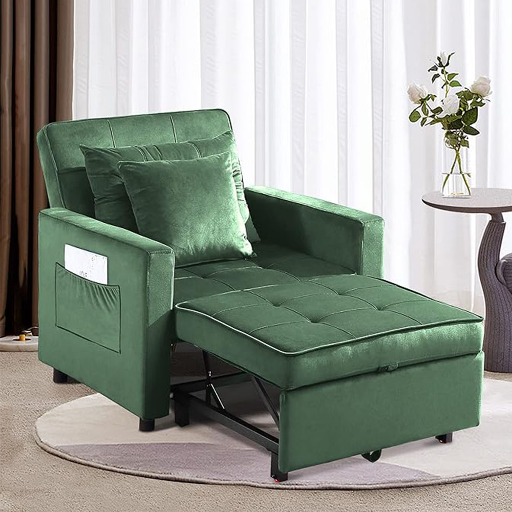 XSPRACER Convertible Sleeper Chair Bed 3 in 1