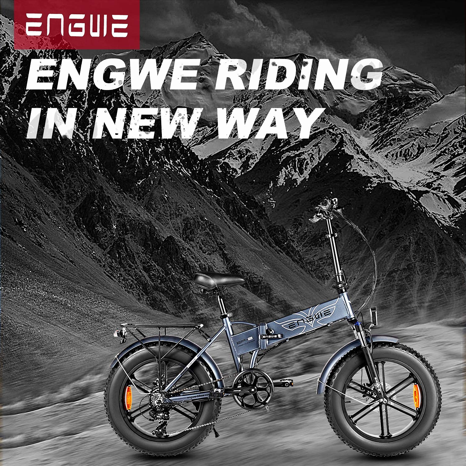 【Sports&Outdoors】750W Folding Electric Bike for Adults 20