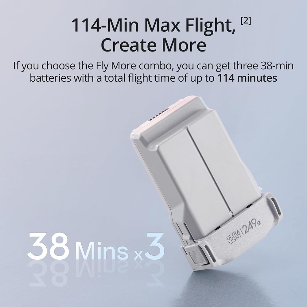 DJI Mini 3 Fly More Combo (DJI RC) Lightweight 3x Mechanical Gimbal Mini Camera Drone