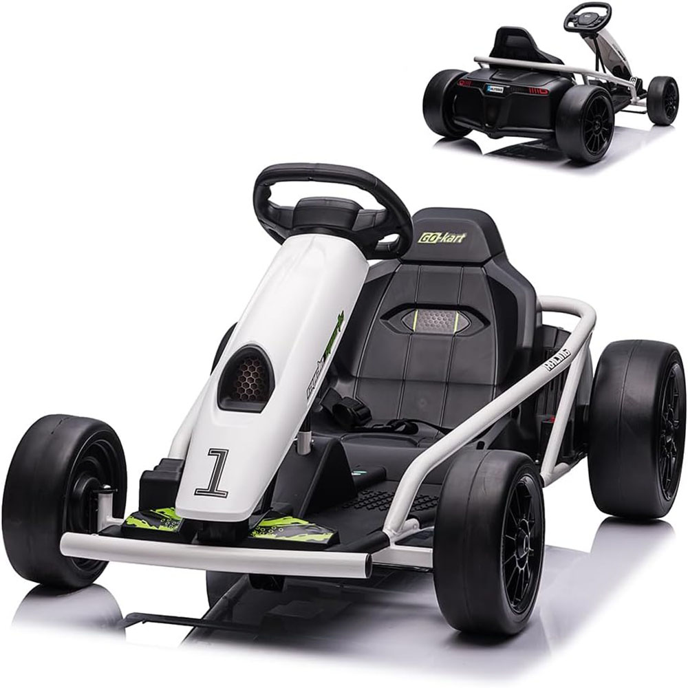 Kids Go Kart, 24V 9Ah Battery, Two 300W Motors, 8MPH Fast Drifting Hovering Car