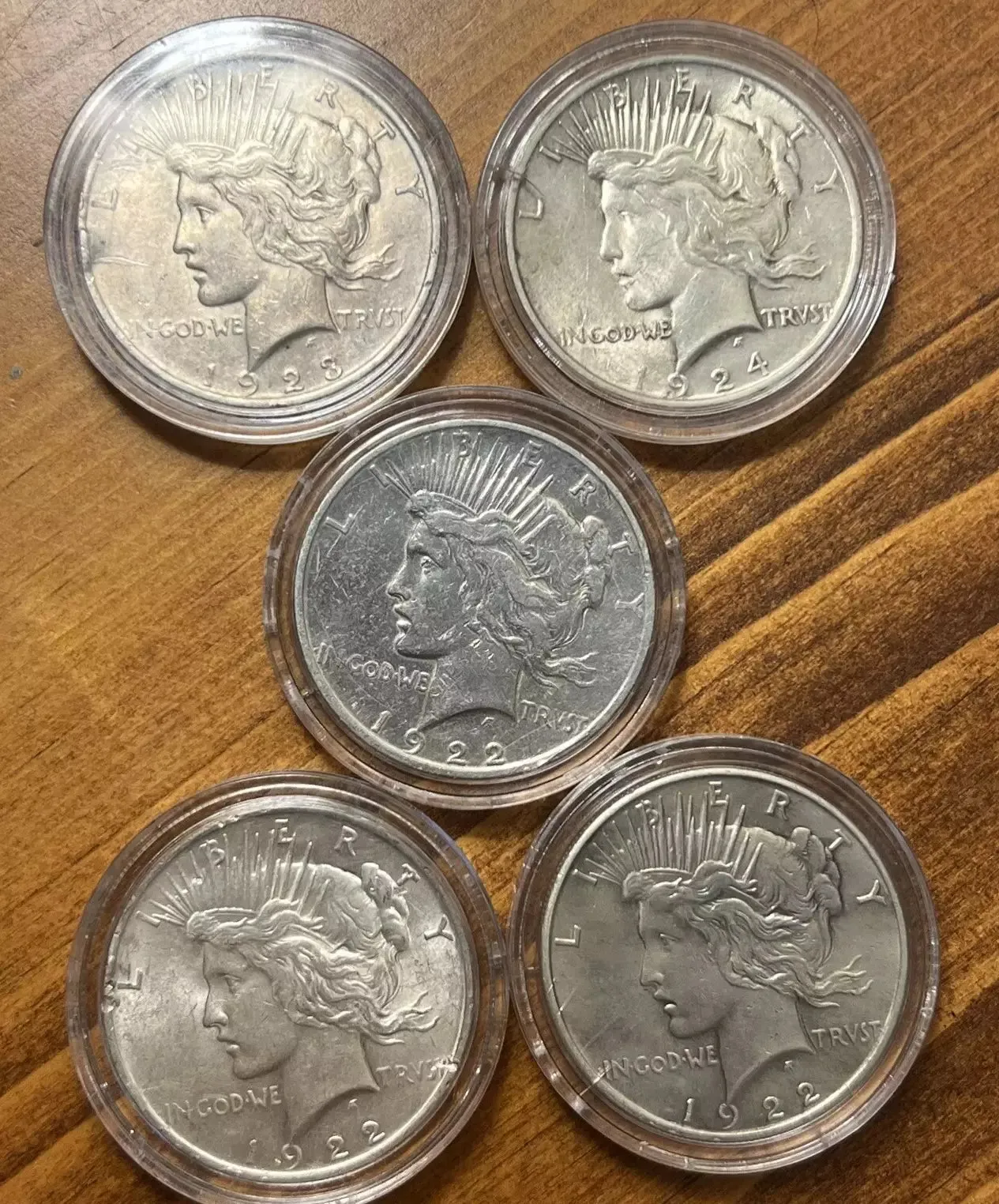 😱Hurry!!!Sold out soon!💴The Complete Collection of Peace Silver Dollar【1921~1935】12Pcs