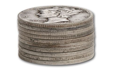 🔥Limited Offer🤩1916-1945 10 Cent Mercury Silver 30pc