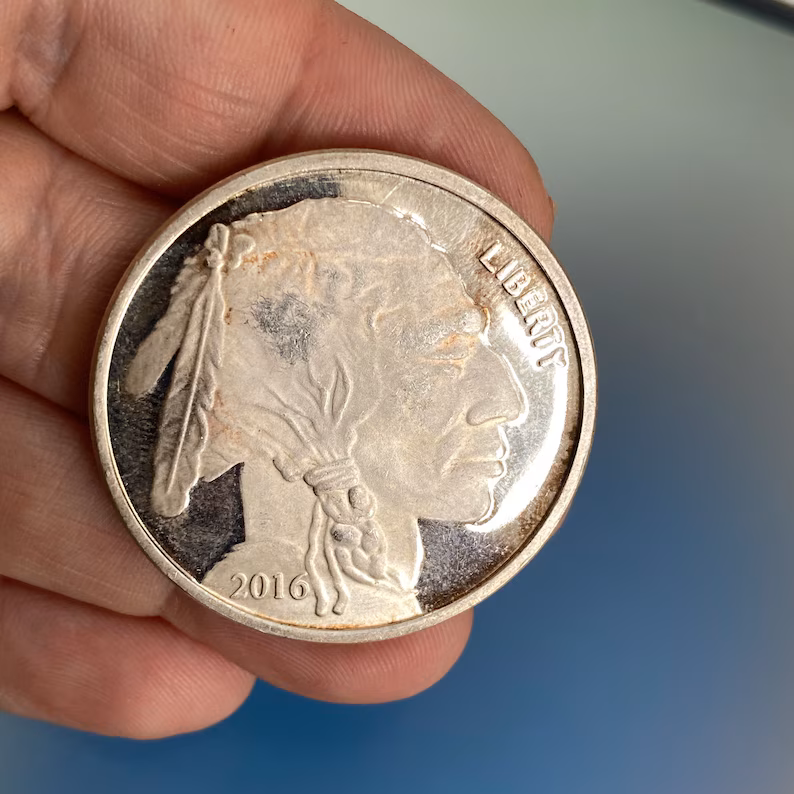 ⏰Sold Out Soon (Only 7 Days!)🪙American Buffalo Silver Round - BU Coin