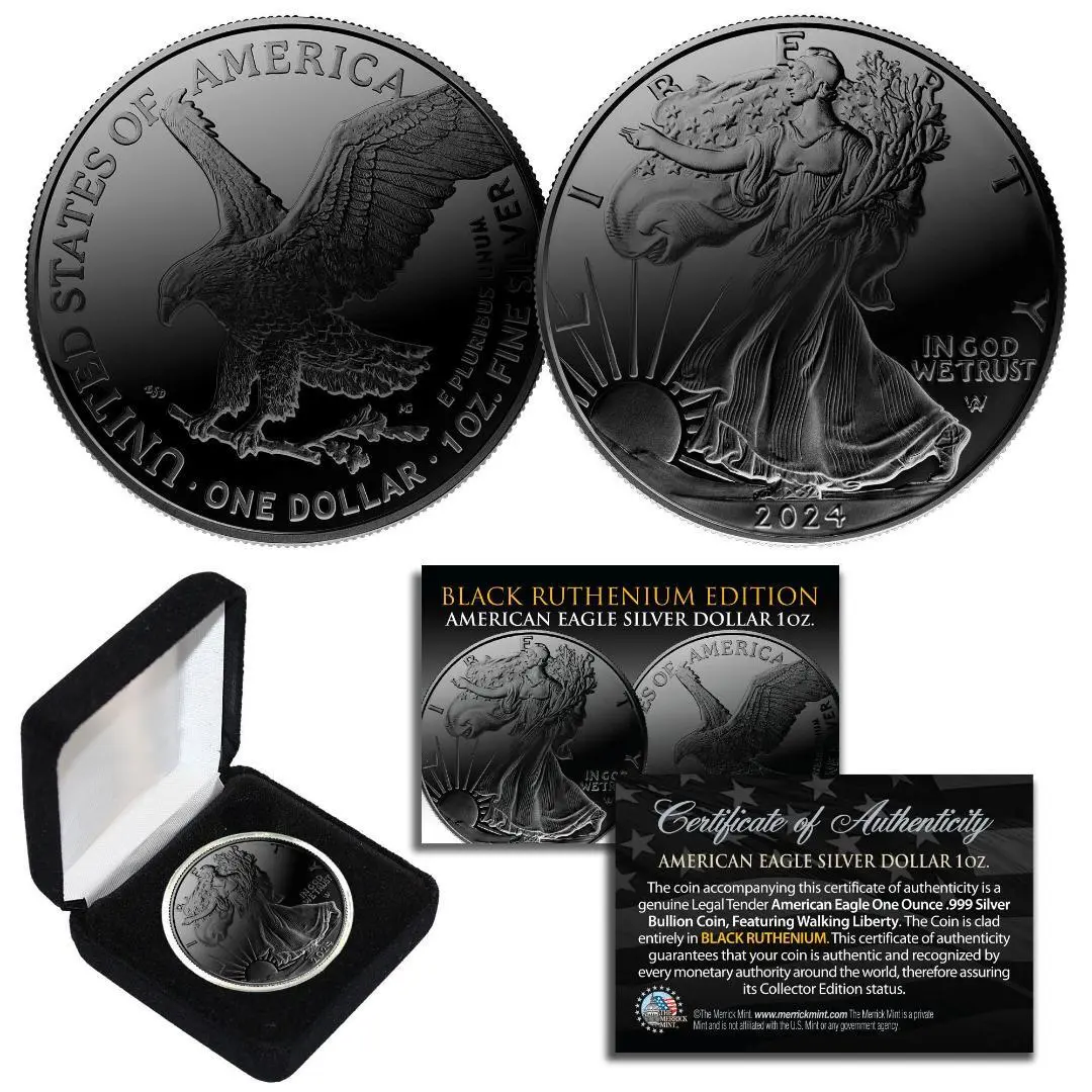 2024 Silver American Eagle Coin with Deluxe Box—1 Troy Oz