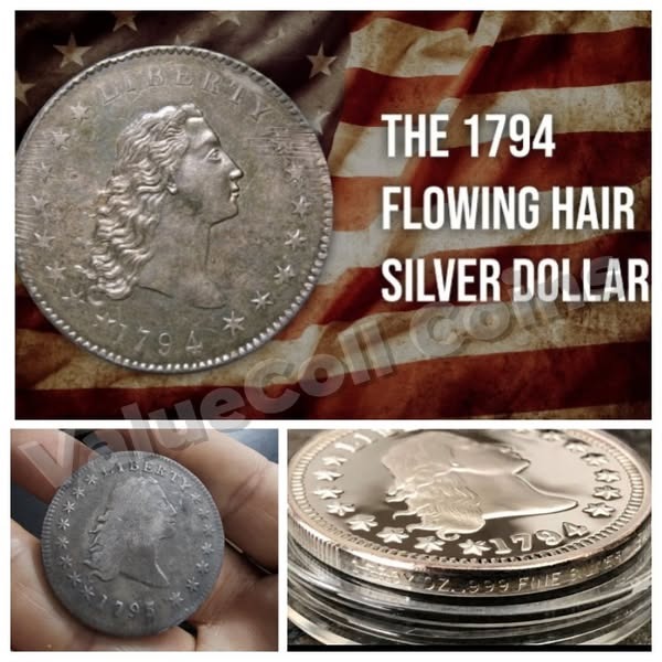💴Last 12 Sets!!! 🪙The Complete Set Of 1794-1804 Liberty Flowing Hair Silver Dollar(11Pcs)