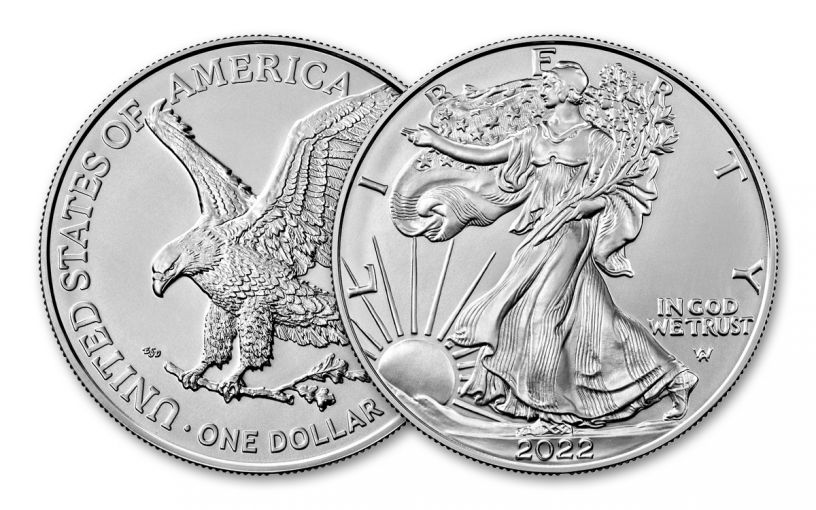 2022 1 Oz American Silver Eagle Coin-WHILE STOCKS LAST