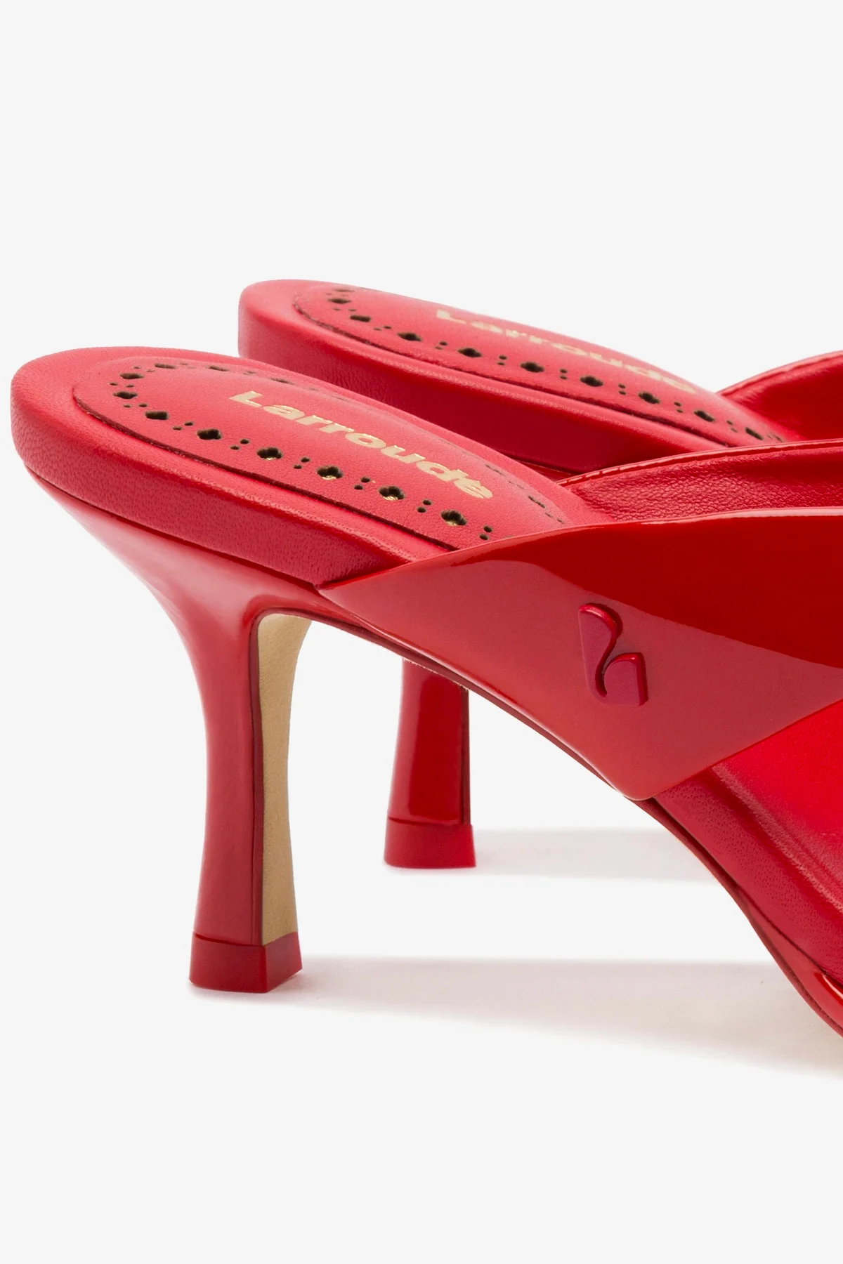 Gaia Sandal In Scarlet Leather