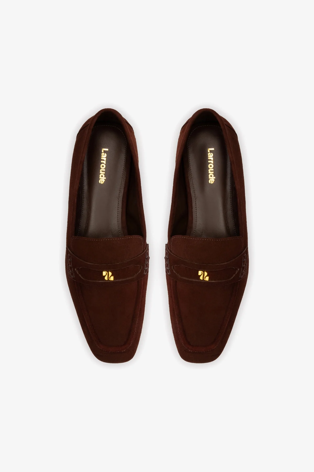 Suki Flat Loafer In Brown Suede