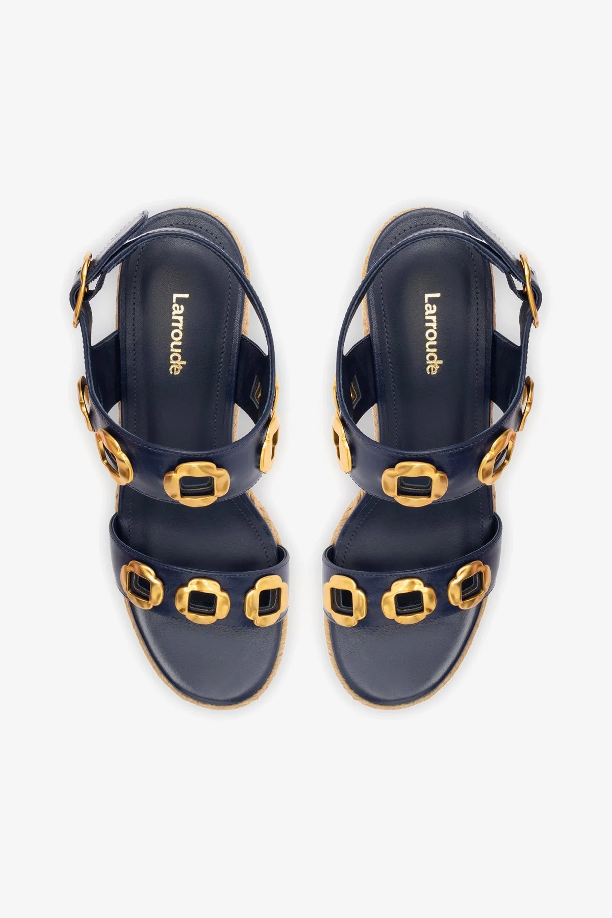 Milan Espadrille In Navy Leather