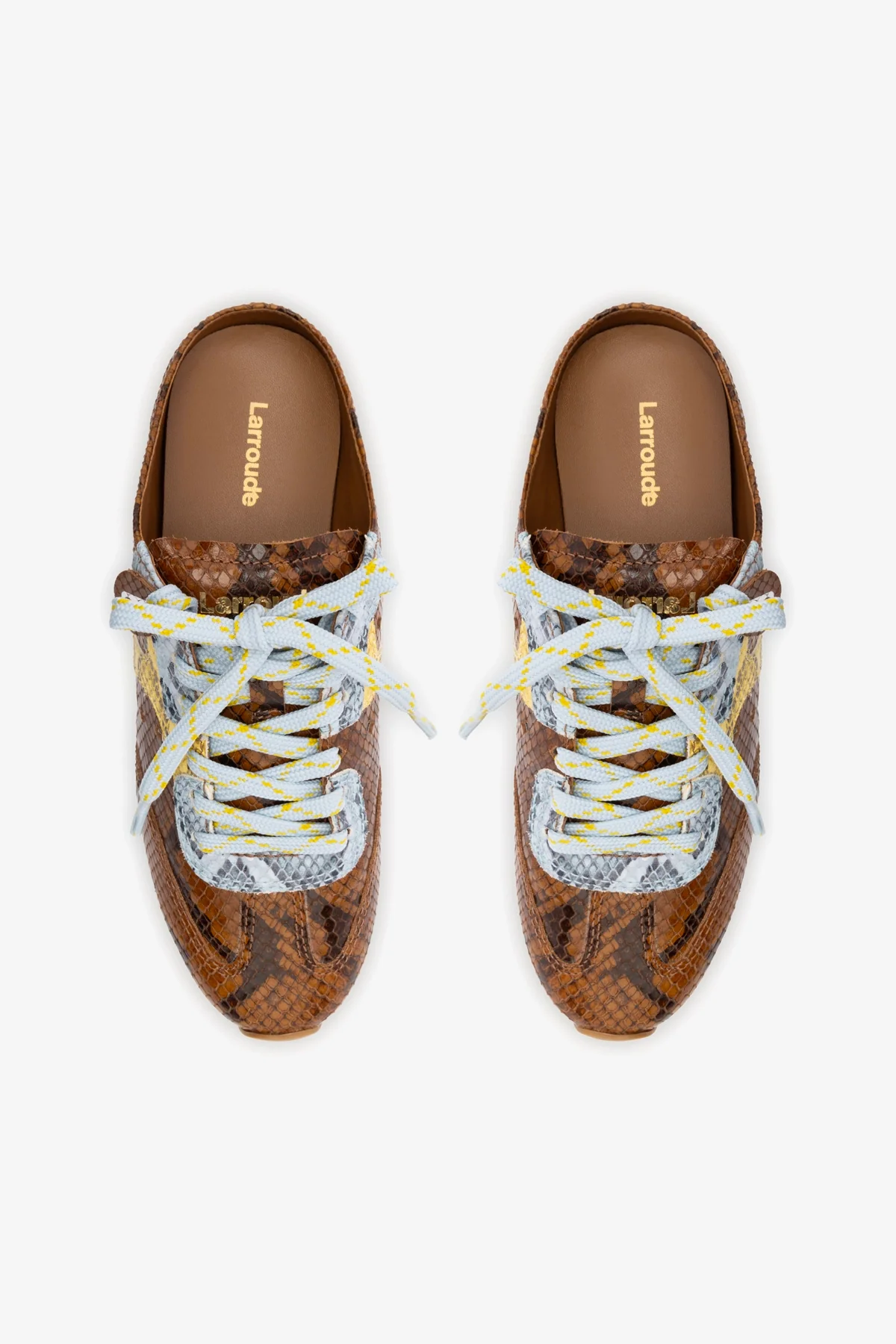 Stella Mule In Python Printed Leather