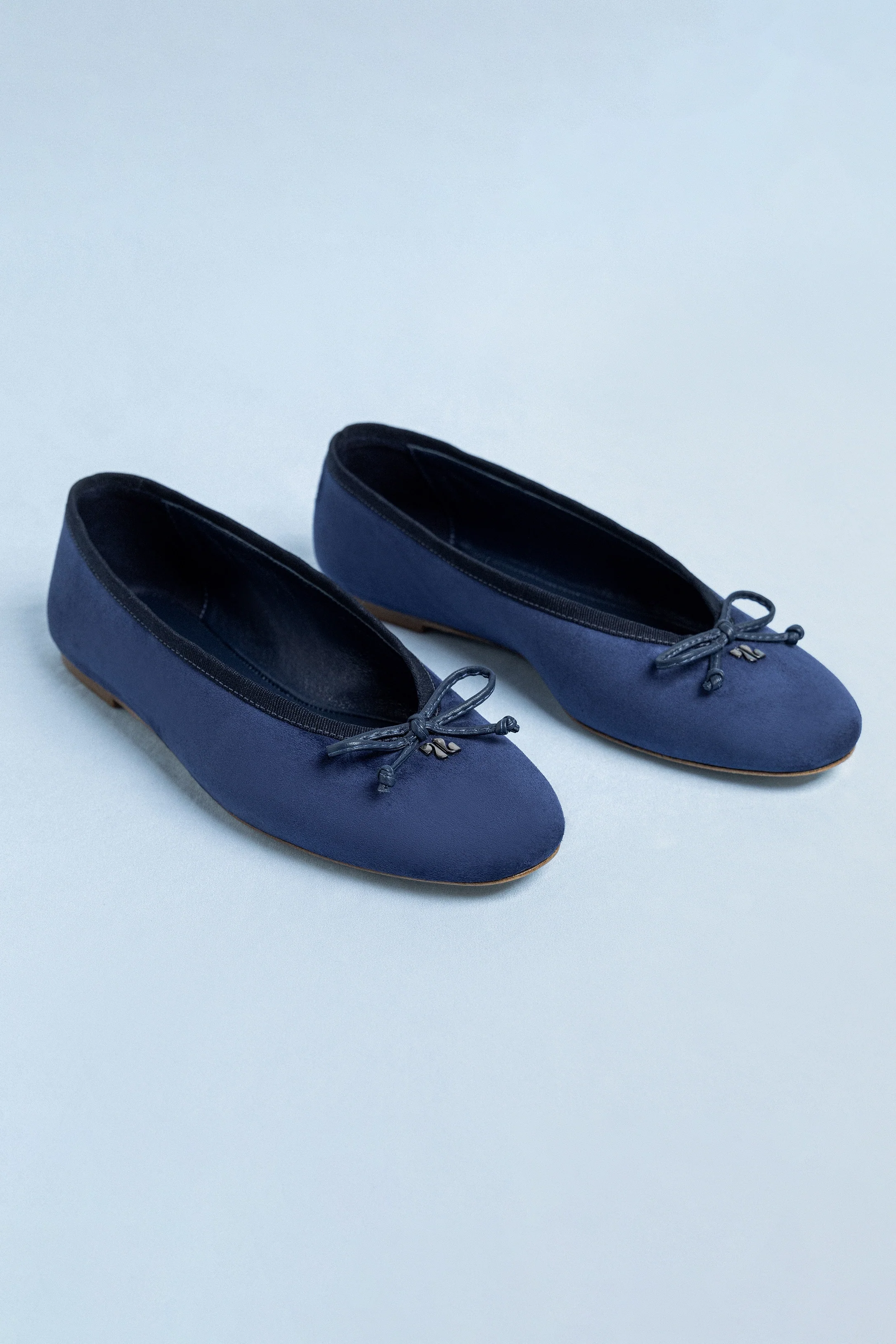 Pavlova Ballet Flat In Indigo Suede
