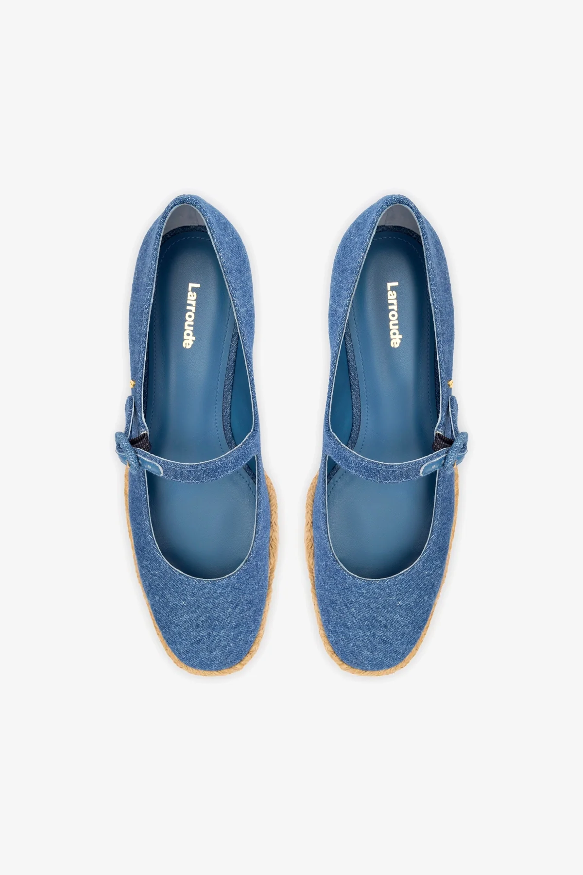 Blair Flatform In Blue Stoned Denim