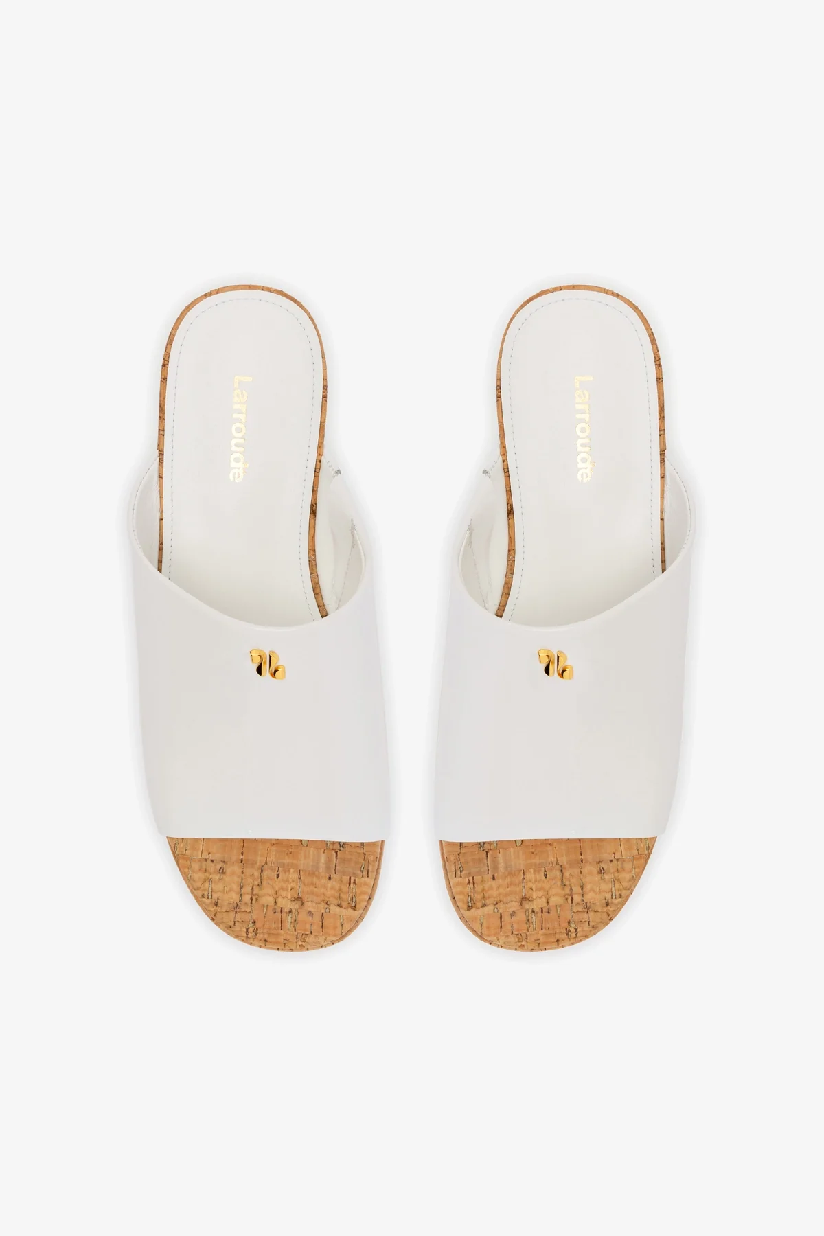 Charli Mule In White Patent Leather