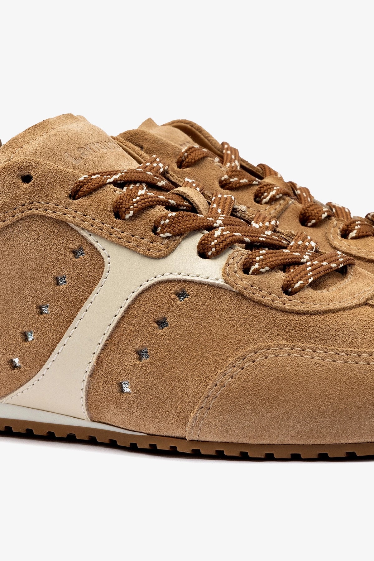 Stella Sneaker In Peanut Suede