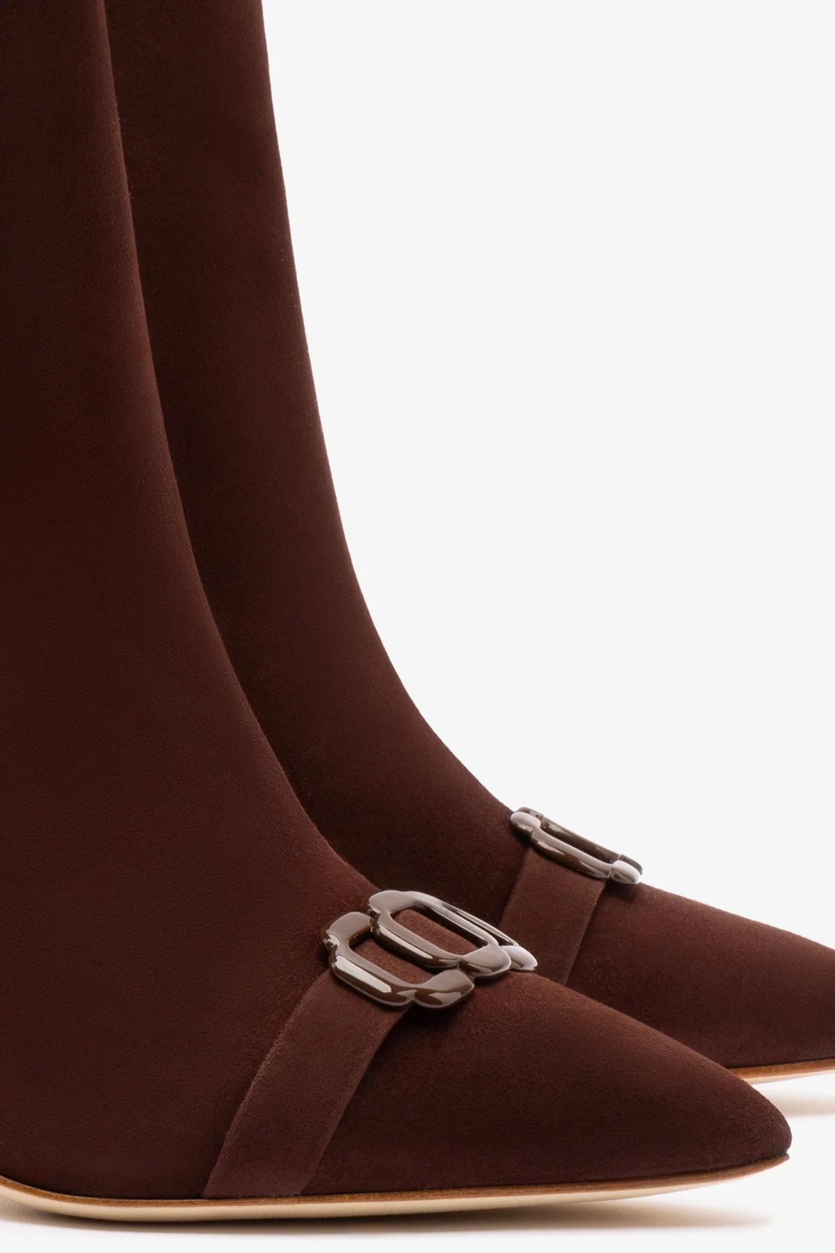 Mini Kate Boot In Brown Suede and Daisy Accent