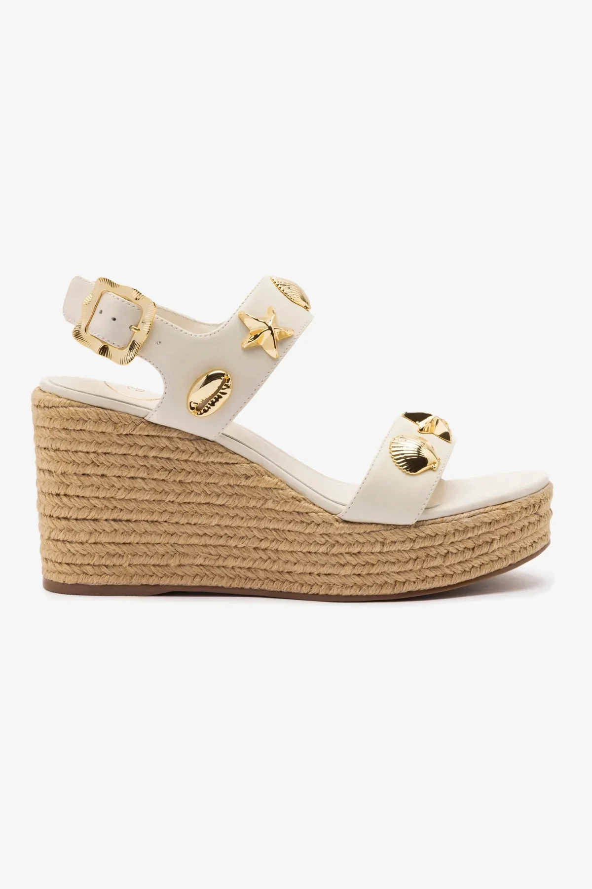 Madison Espadrille In Ivory Leather