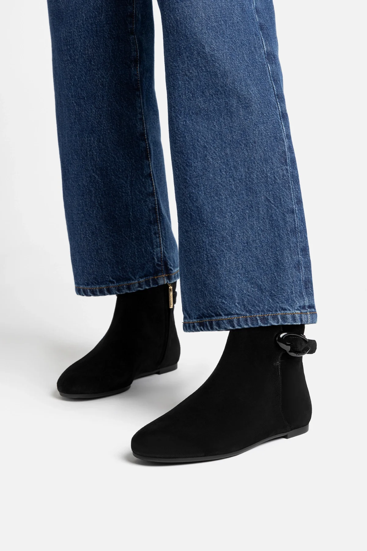 Mini Verona Boot In Black Suede