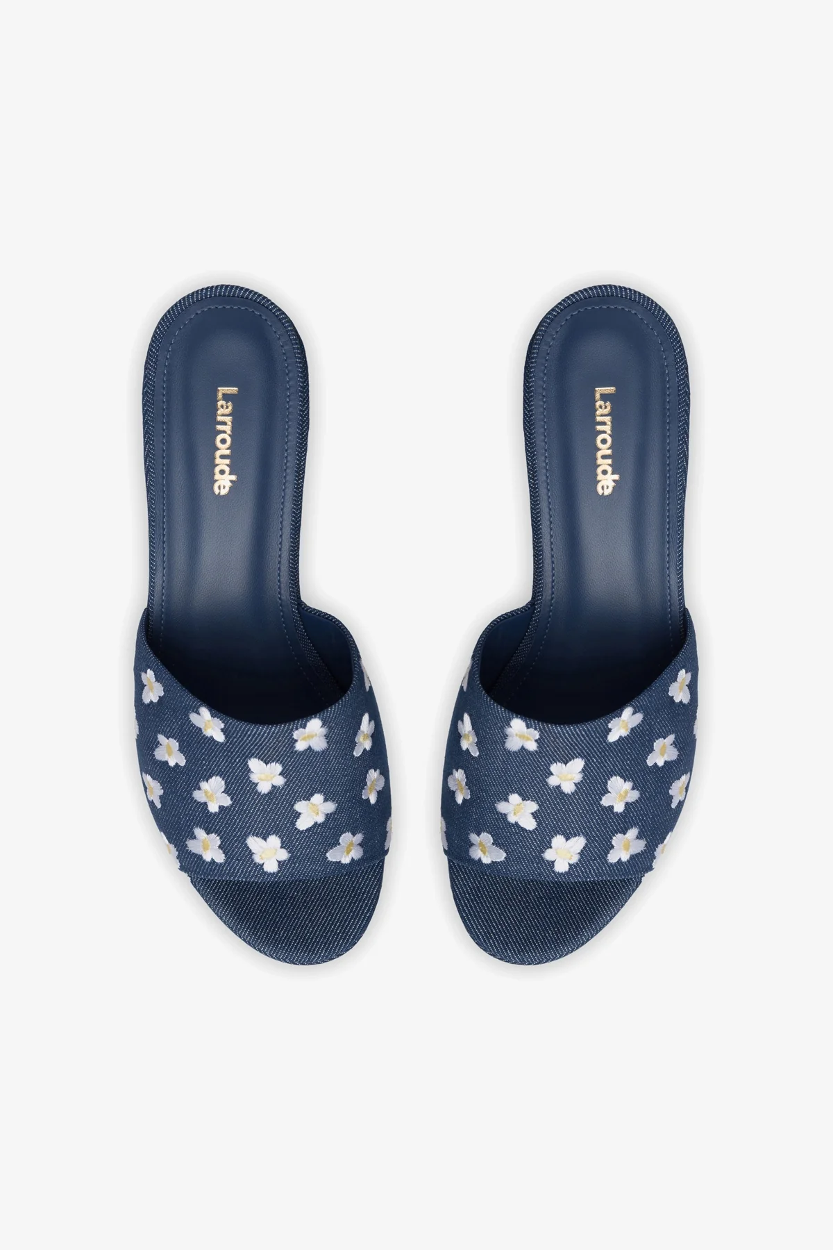 Miso Platform Sandal In Blue Denim