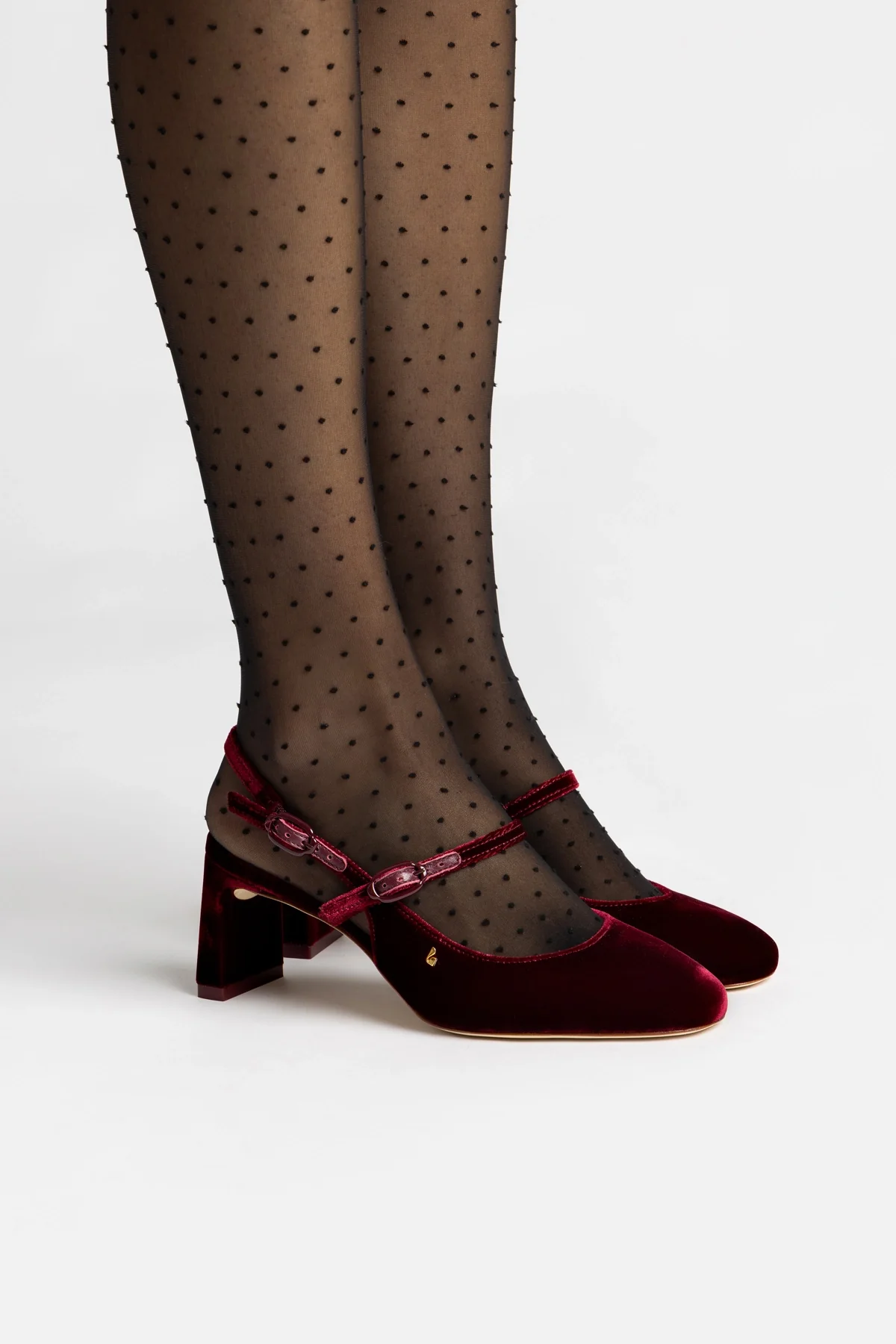 Georgina Pump In Wine Velvet