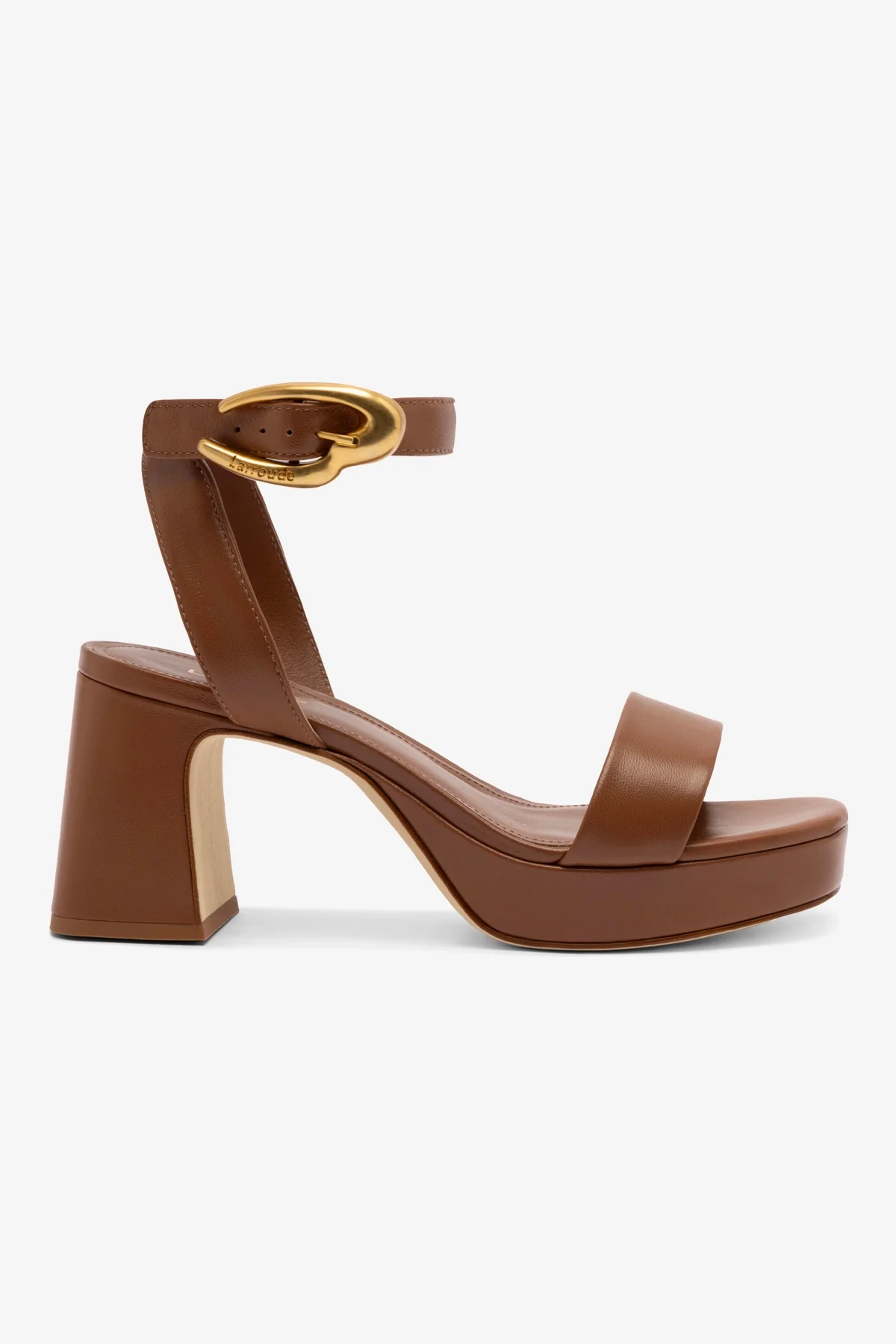 Dolly Verona Low Sandal In Caramel Leather