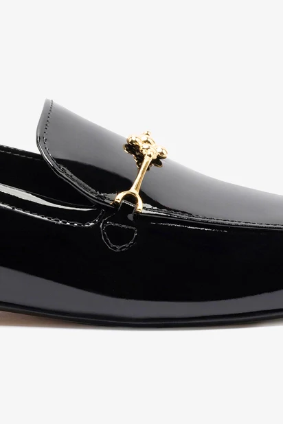 Katherine Loafer In Black Patent Leather
