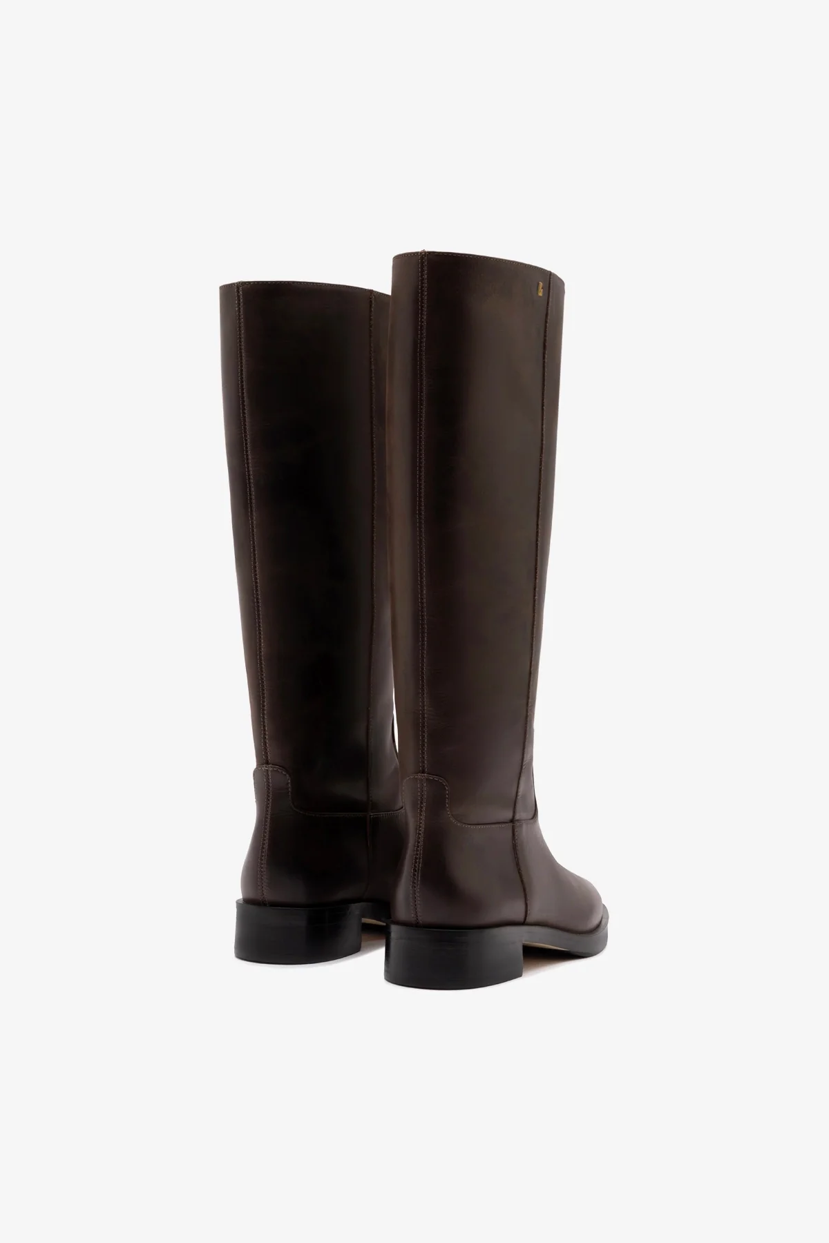 Anne Boot In Brown Shadow Leather