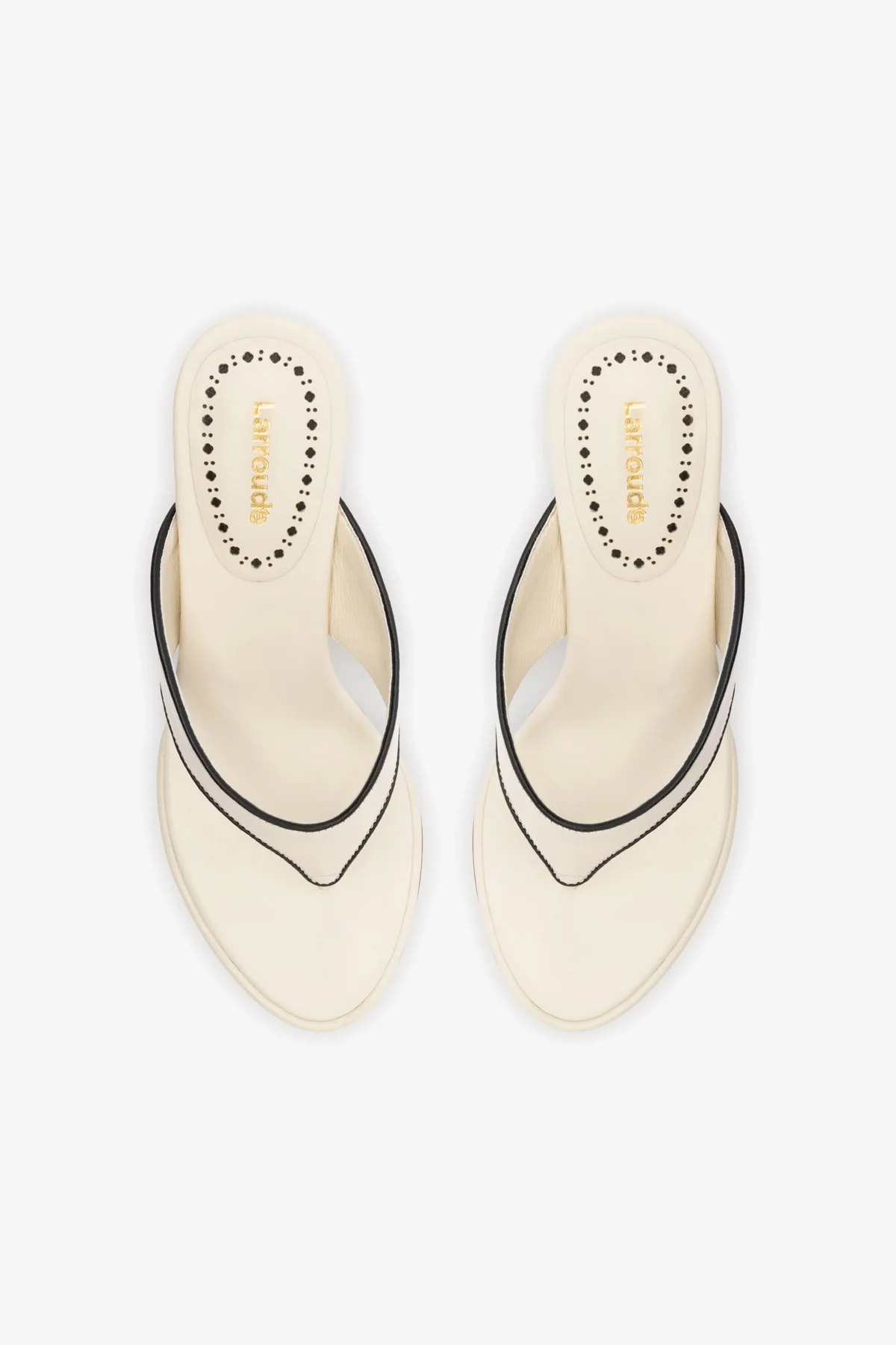 Gaia Sandal In Ivory Leather