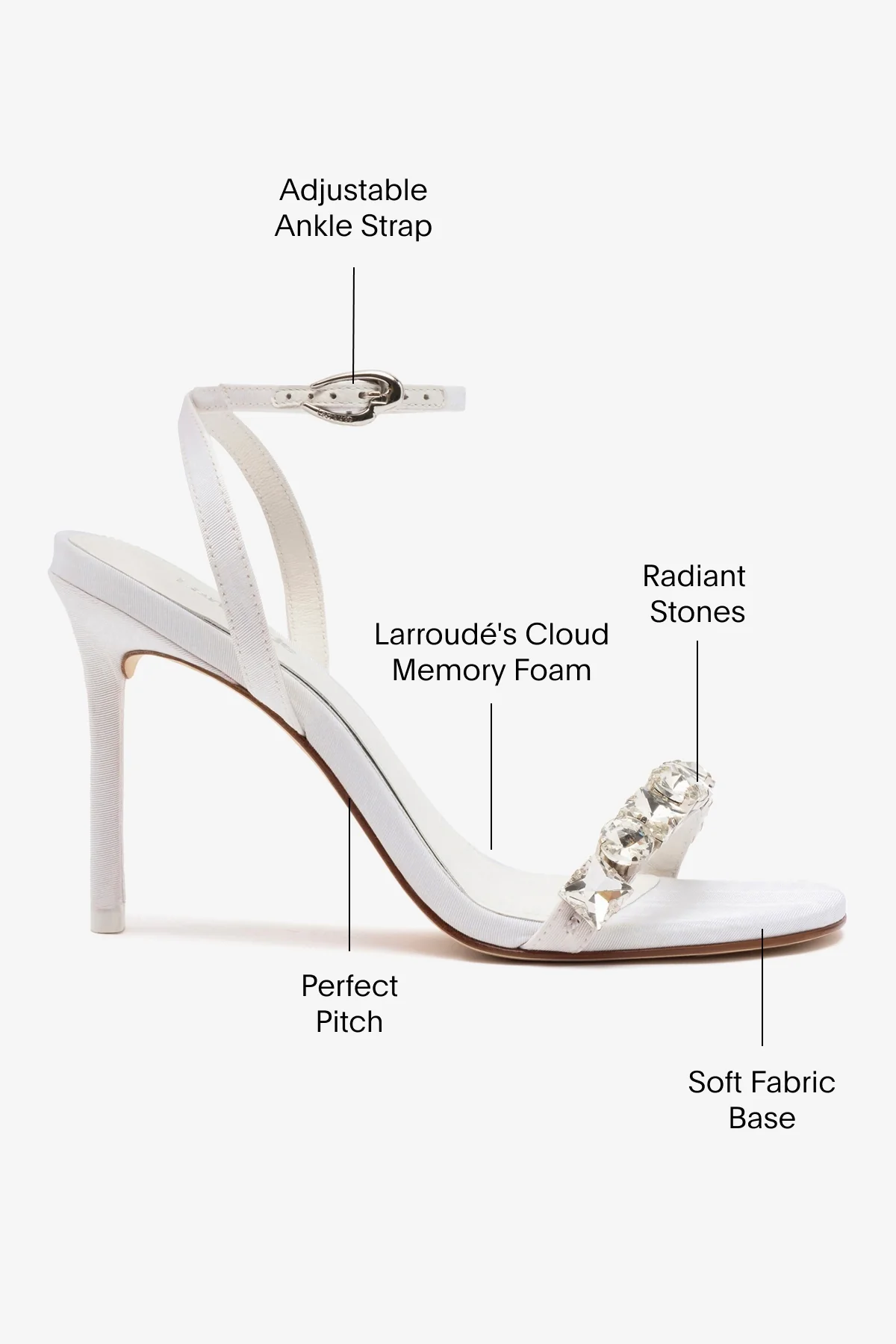 Calypso Sandal In White Fabric