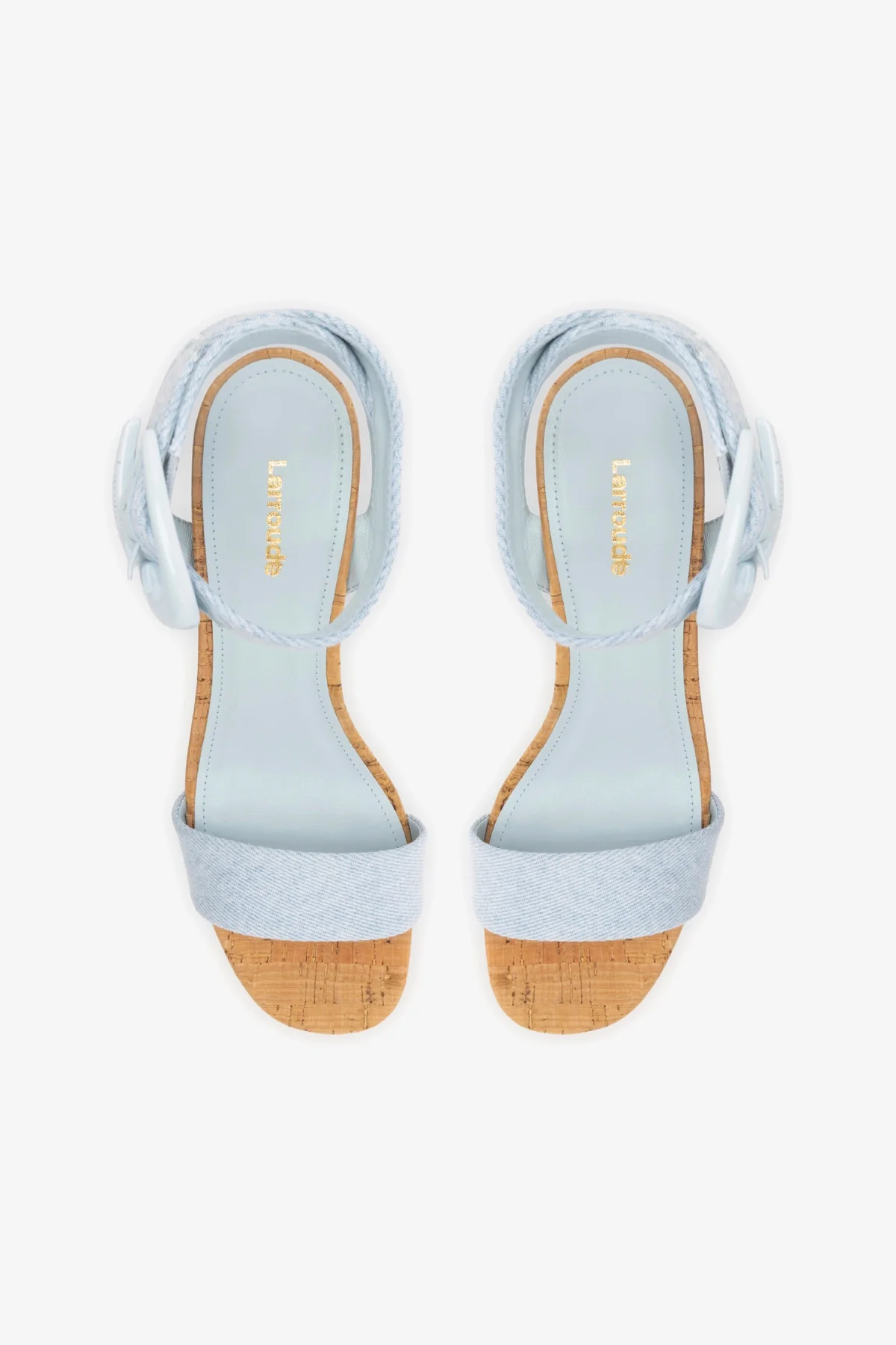 Dolly Verona Low Sandal In Maya Denim and Natural Cork